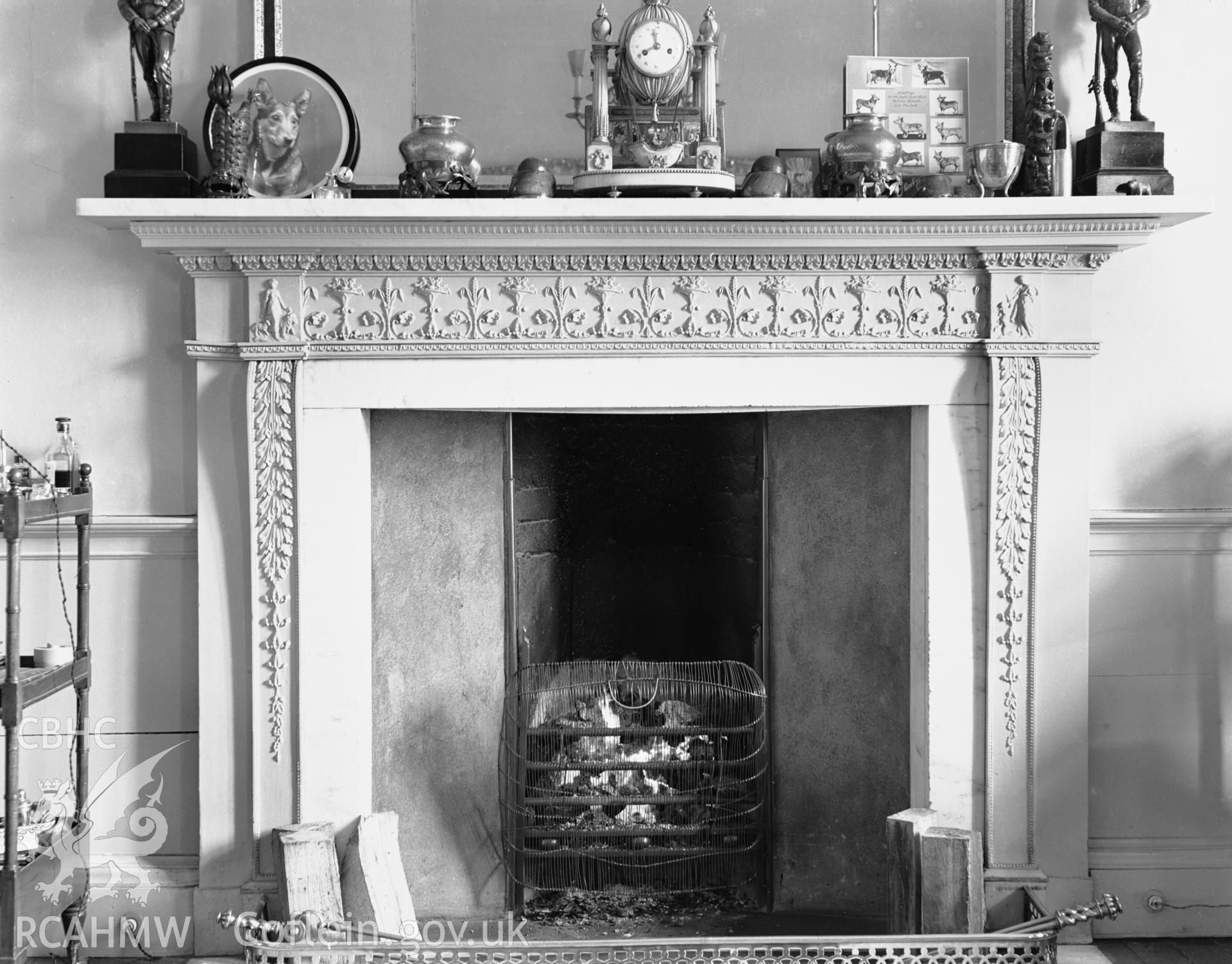 Interior view showing fireplace on ground floor