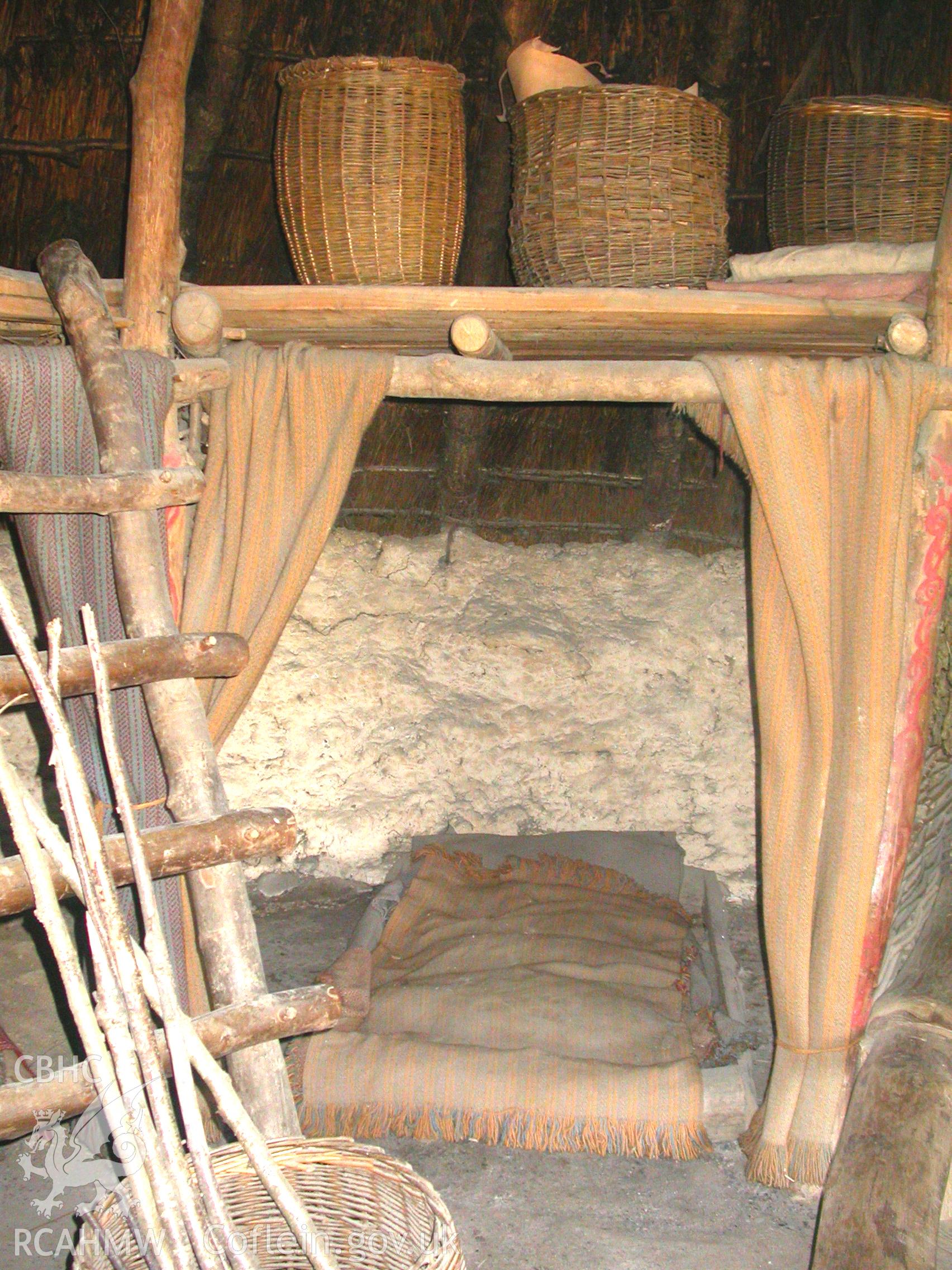 Bed and loft in the Old Roundhouse.