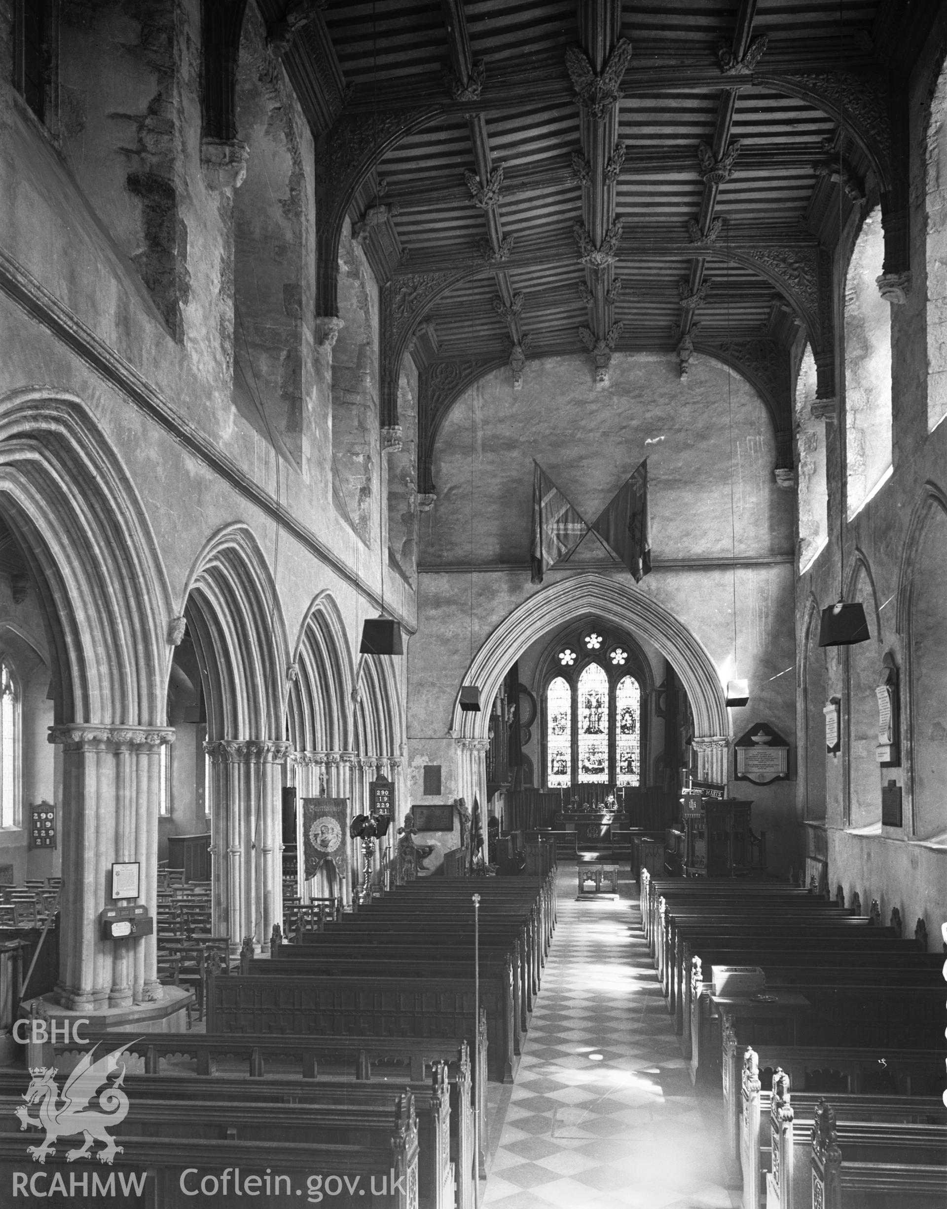 Interior view looking east.