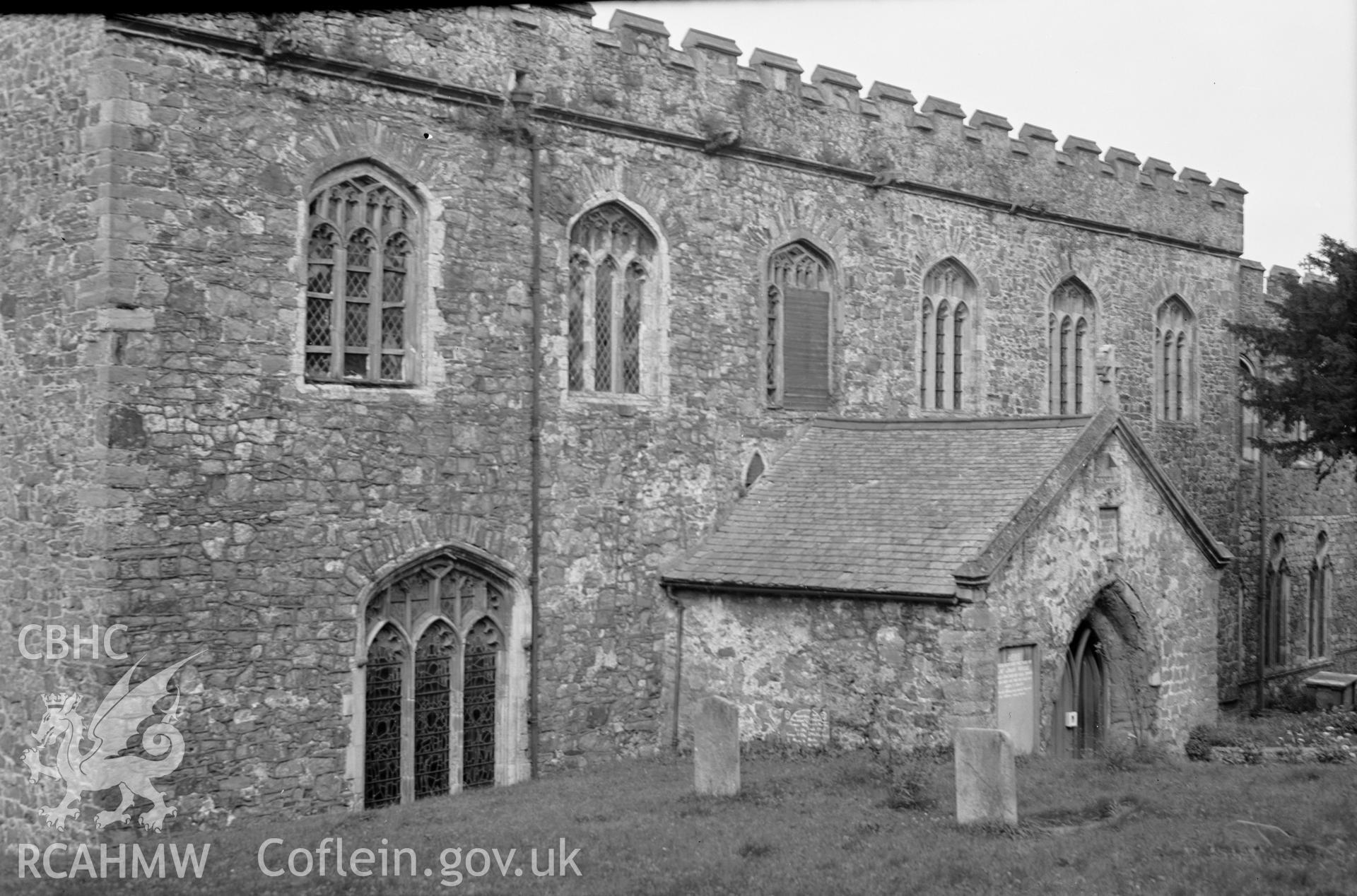 Exterior view of the south side of the nave at St Marys Church