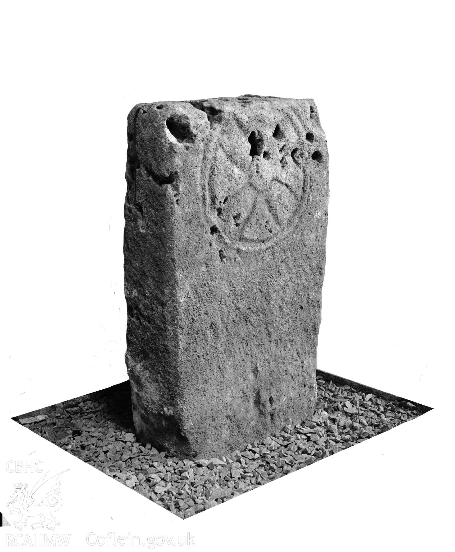 Photo showing stone at Margam Abbey.