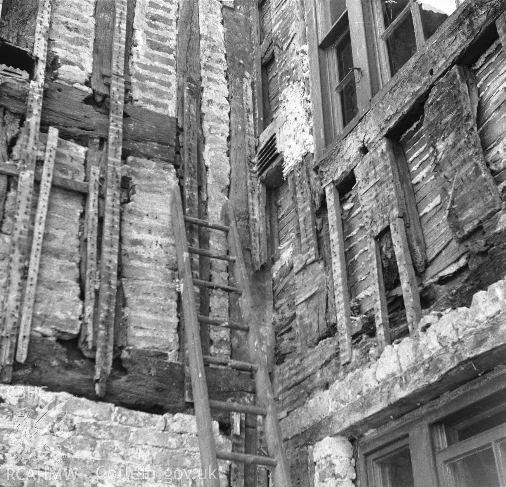 Bishop's Palace during building work.