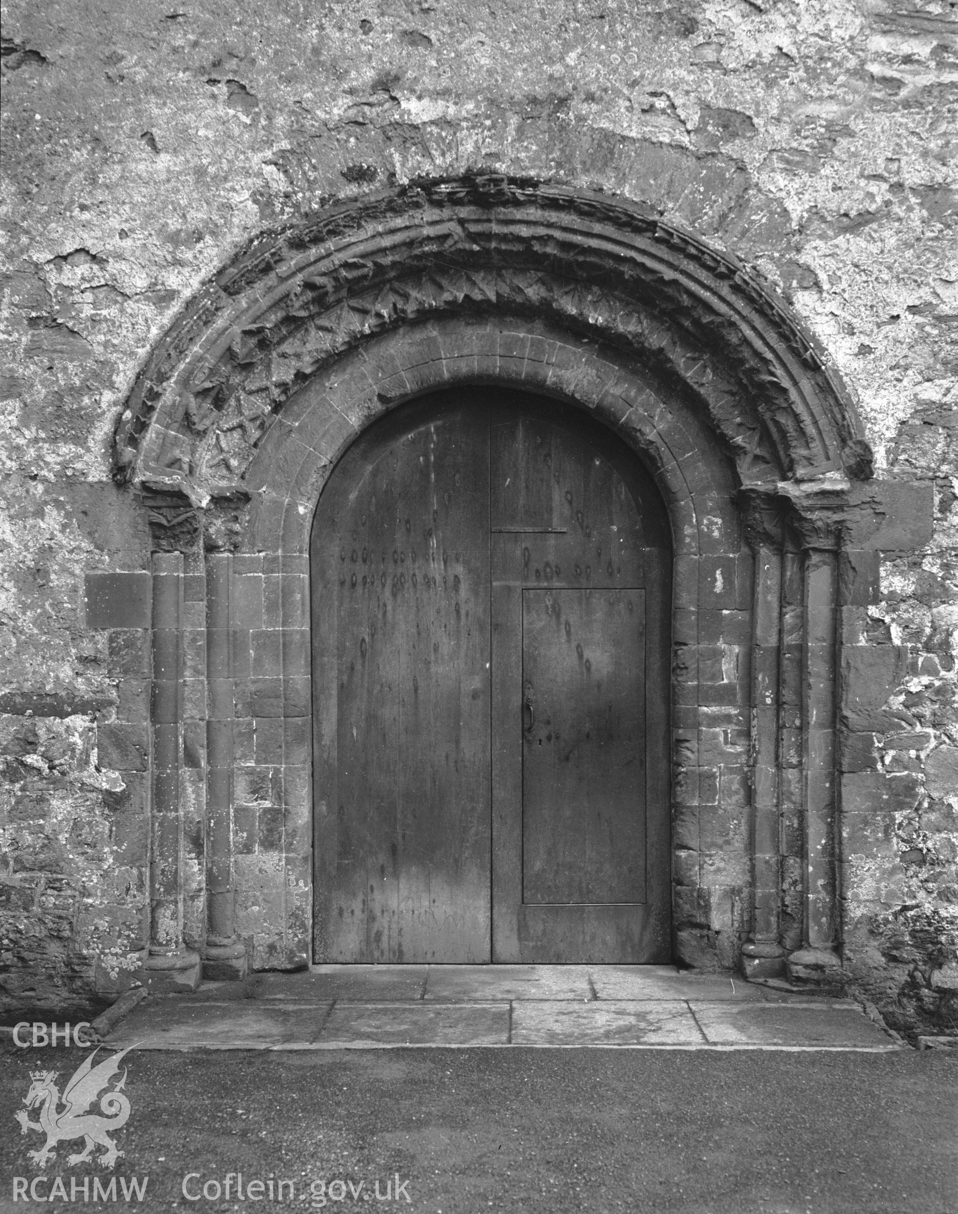 North doorway of nave aisle.