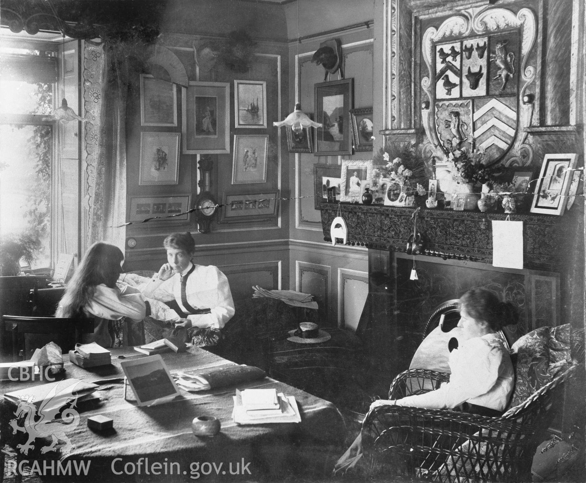 The green room at Tregyb.