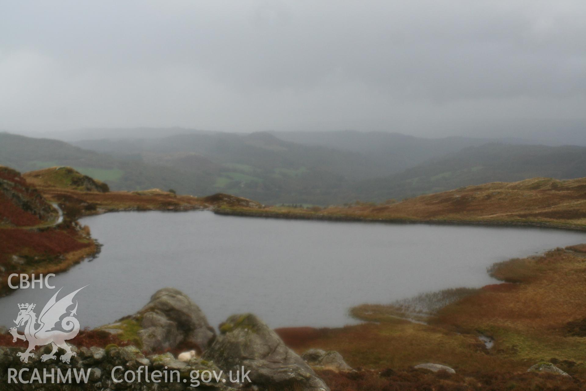 Llyn y Chwarel Reservoir, looking northeast