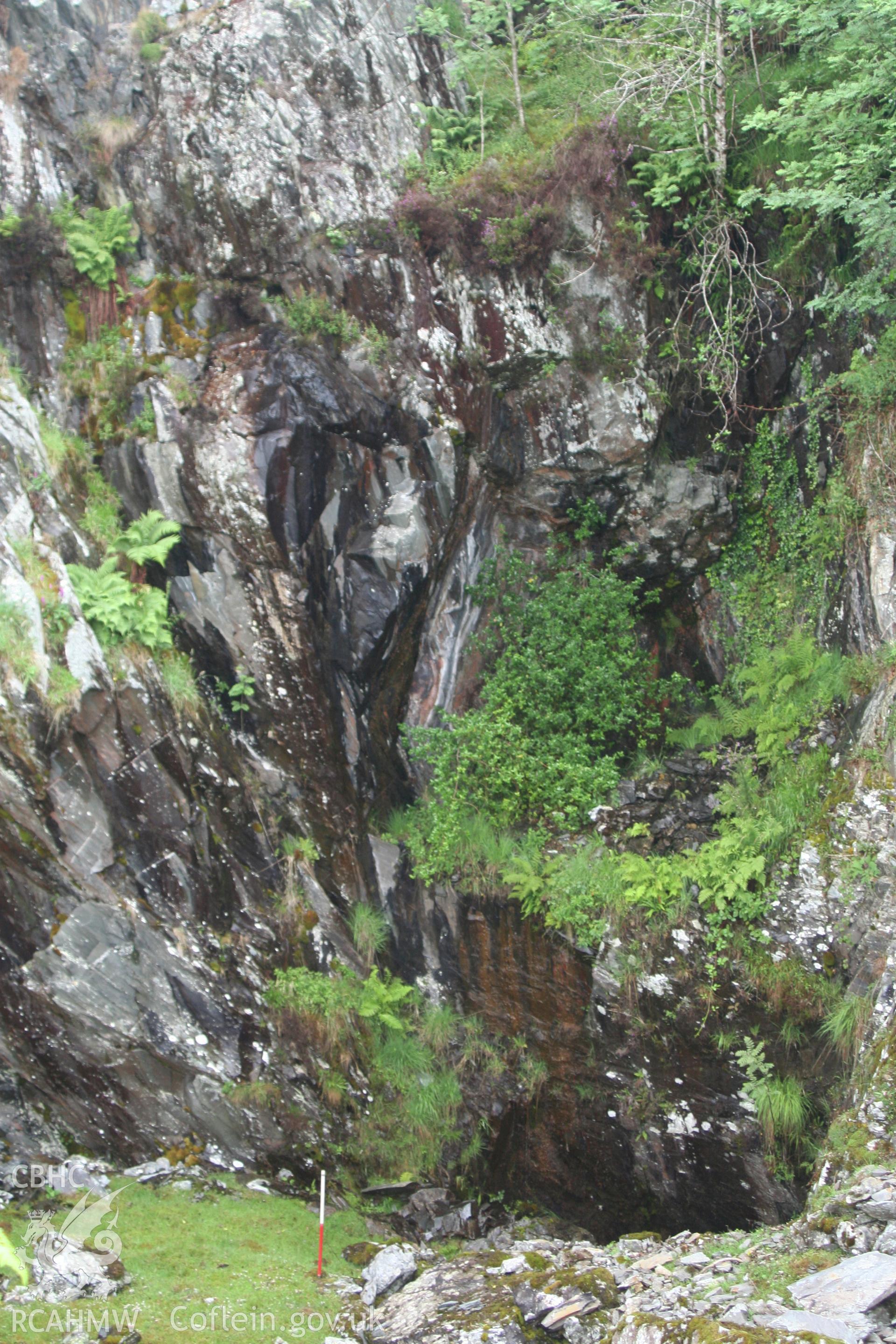 Penrhiw Hone Quarry, looking northwest