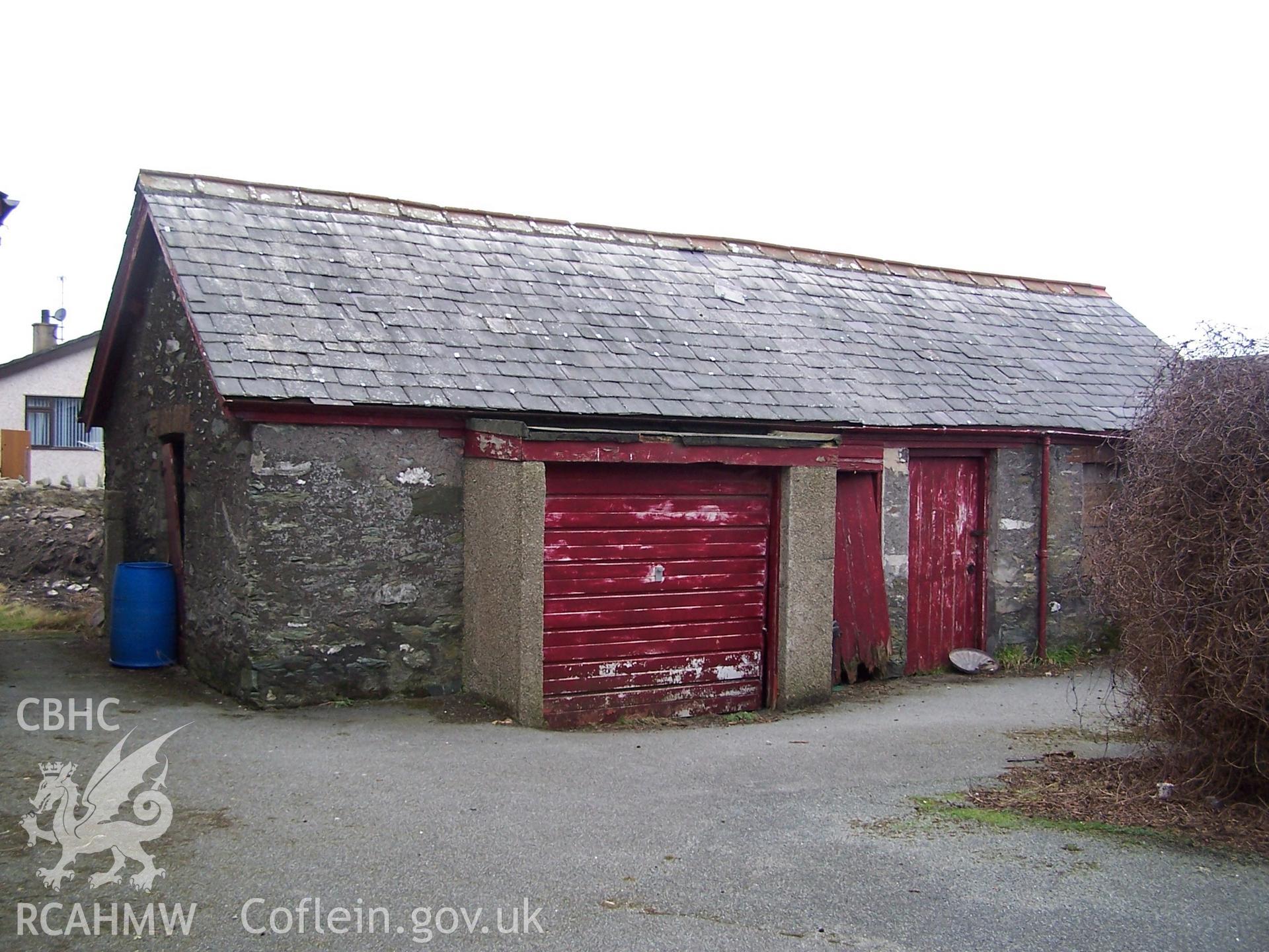 Stable/Coach house: exterior - from W.