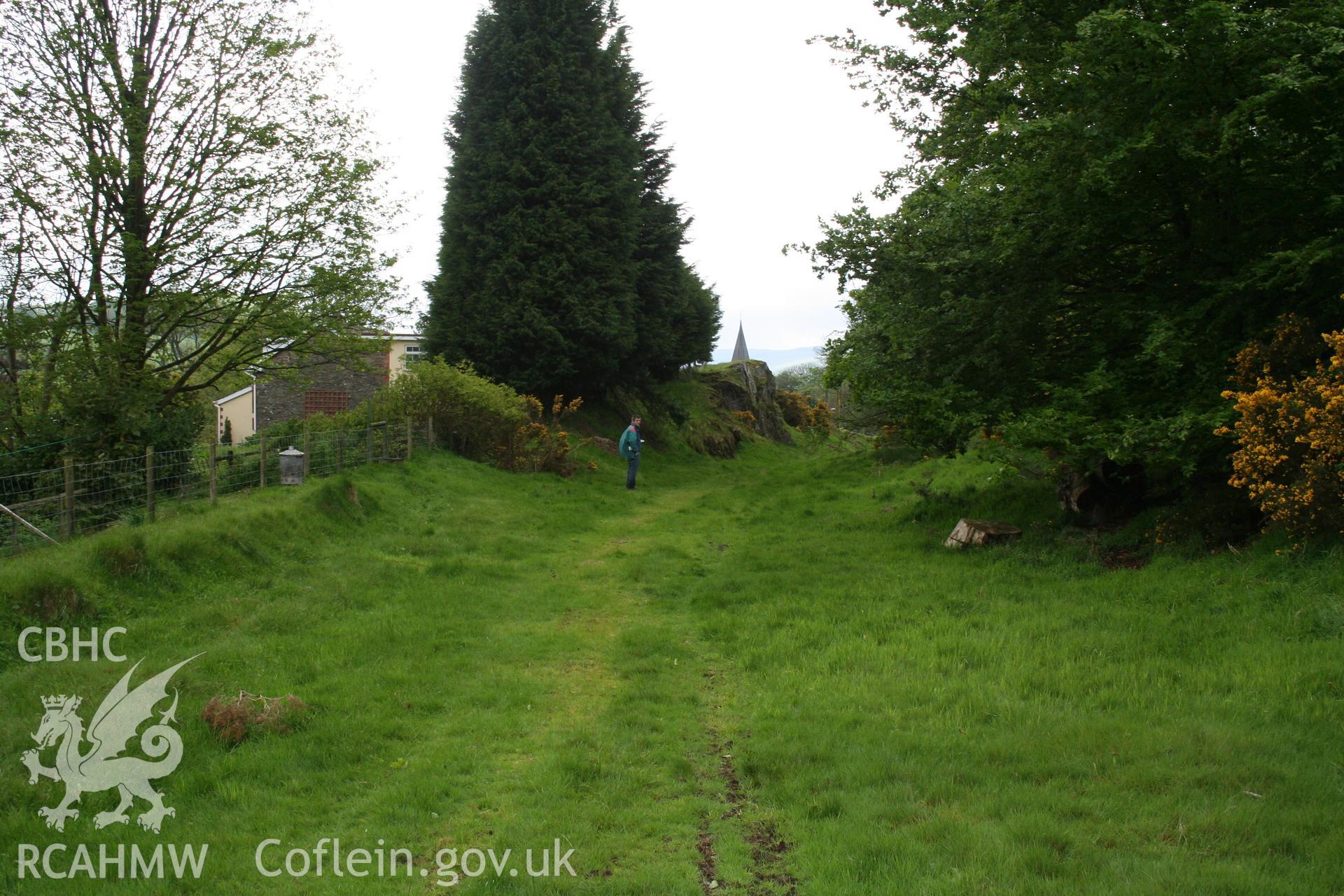 View of station site looking west.