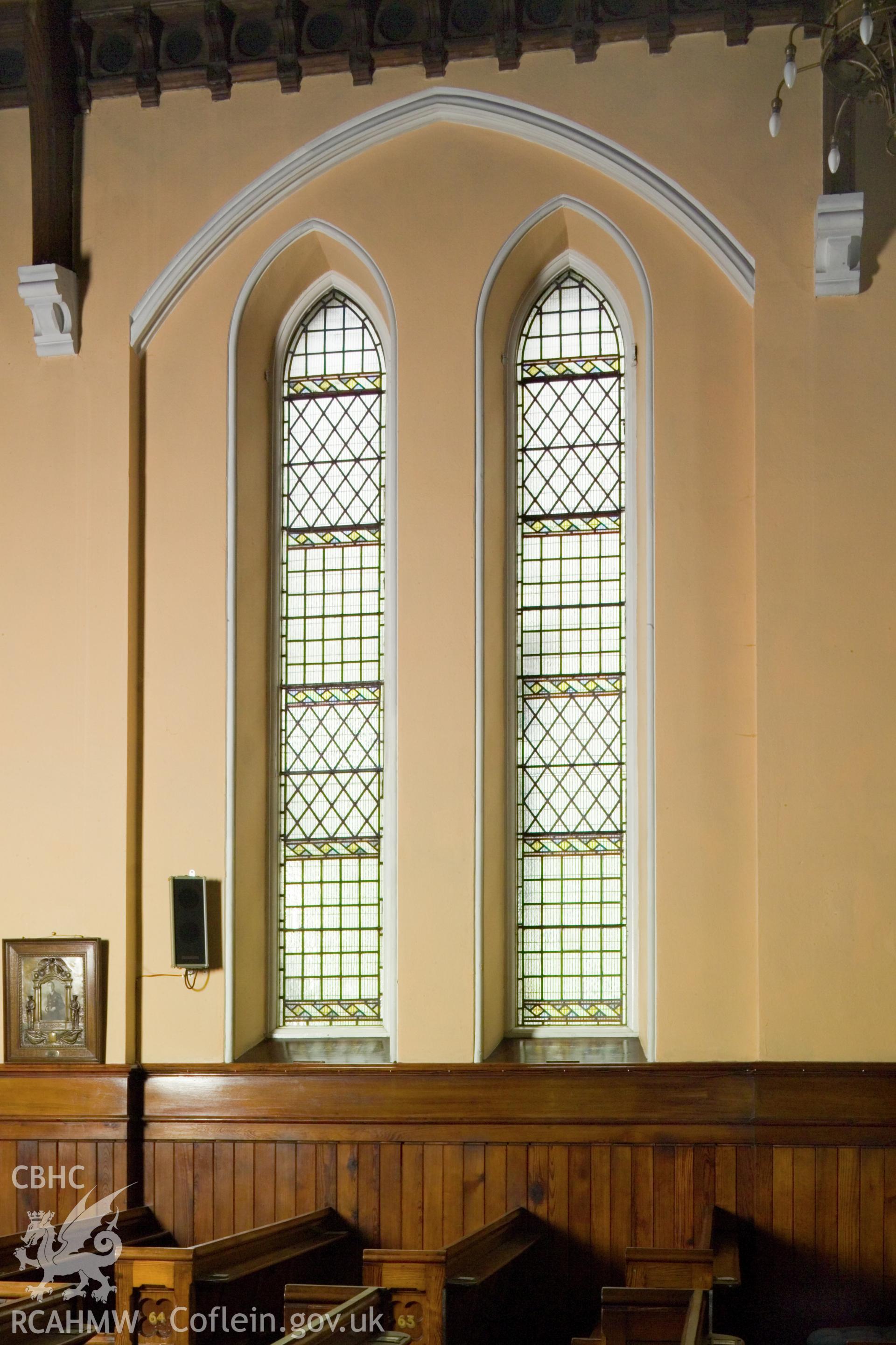Lancet windows on south (interior).
