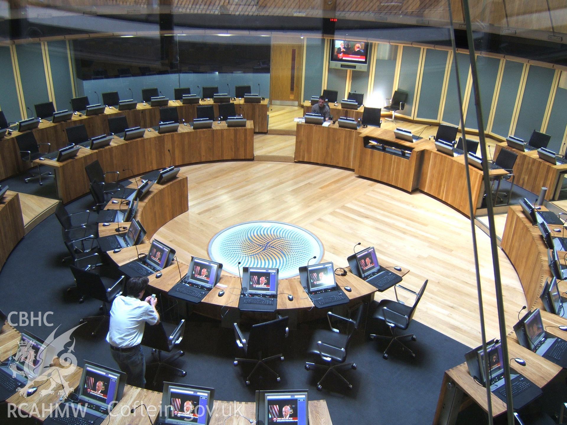 Debating Chamber from Public Gallery looking north.