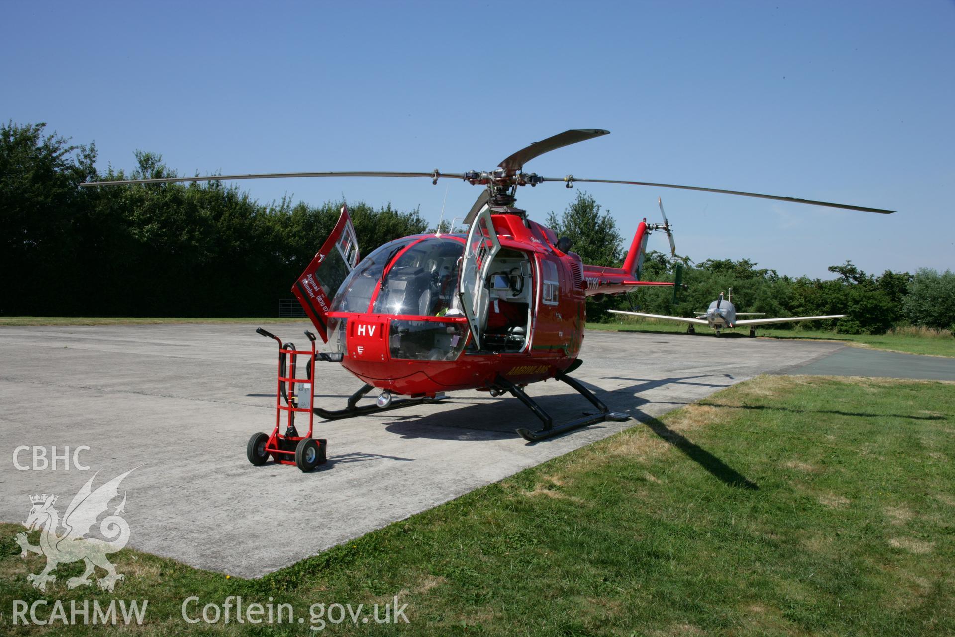 Wales Air Ambulance at Montgomeryshire Mid Wales Airport