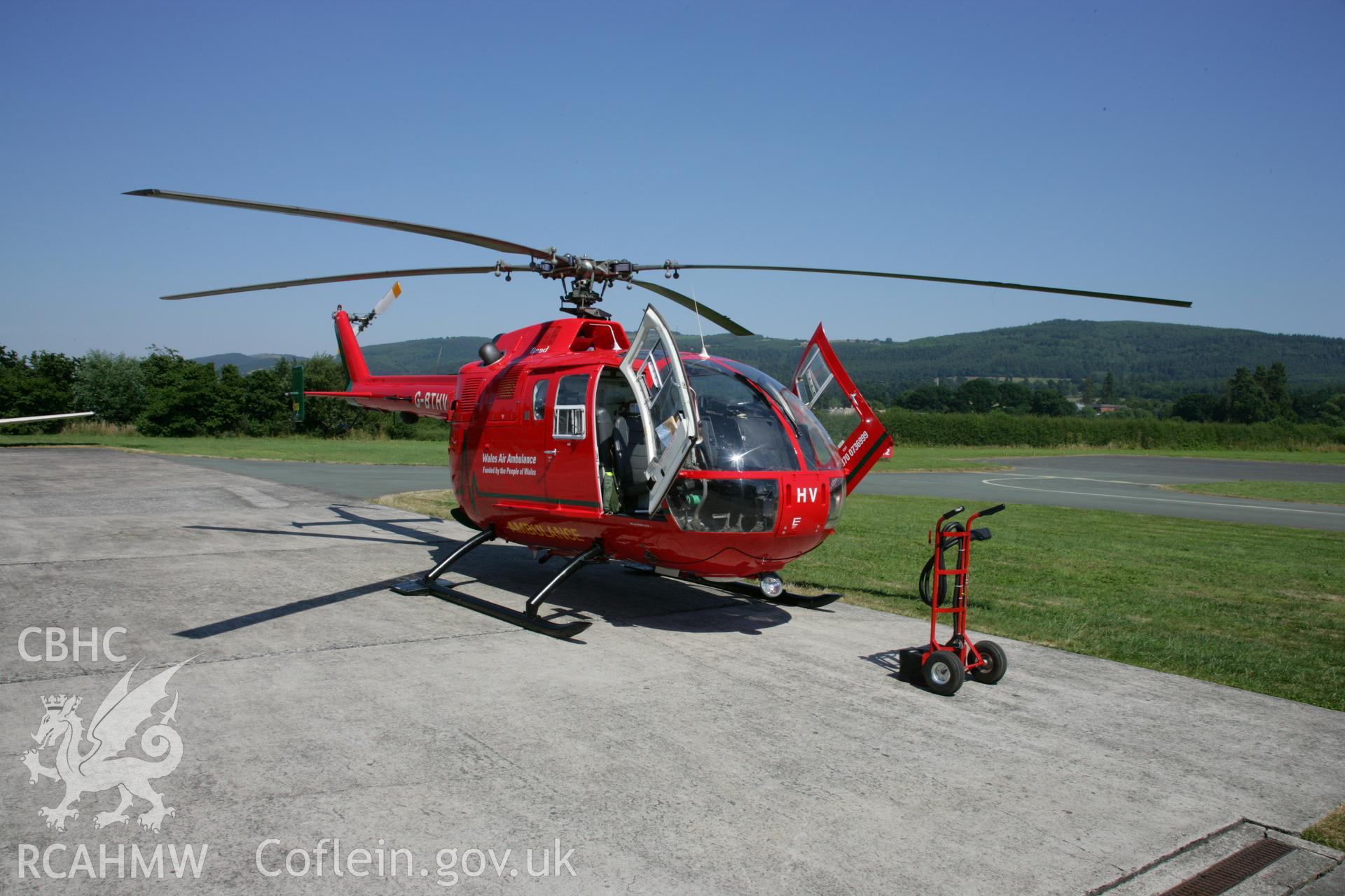 Wales Air Ambulance at Montgomeryshire Mid Wales Airport