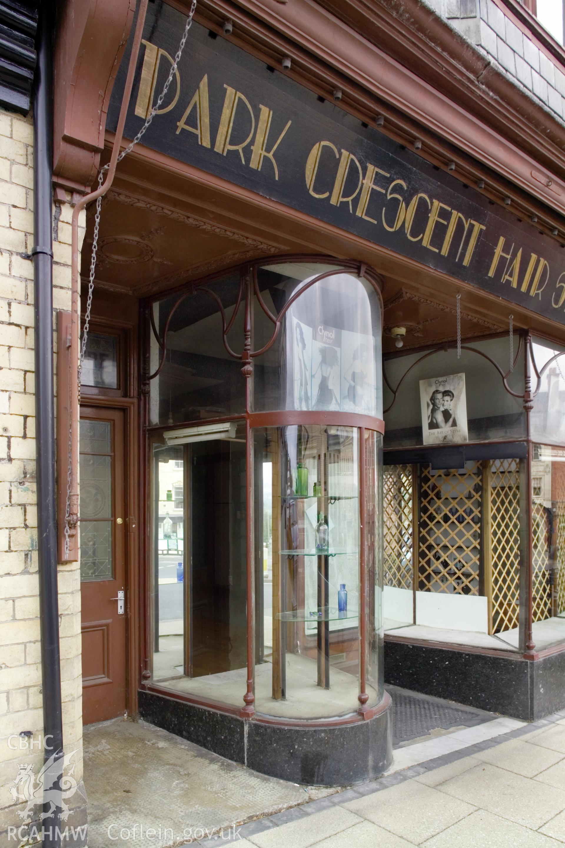 Shop front curved glass display.