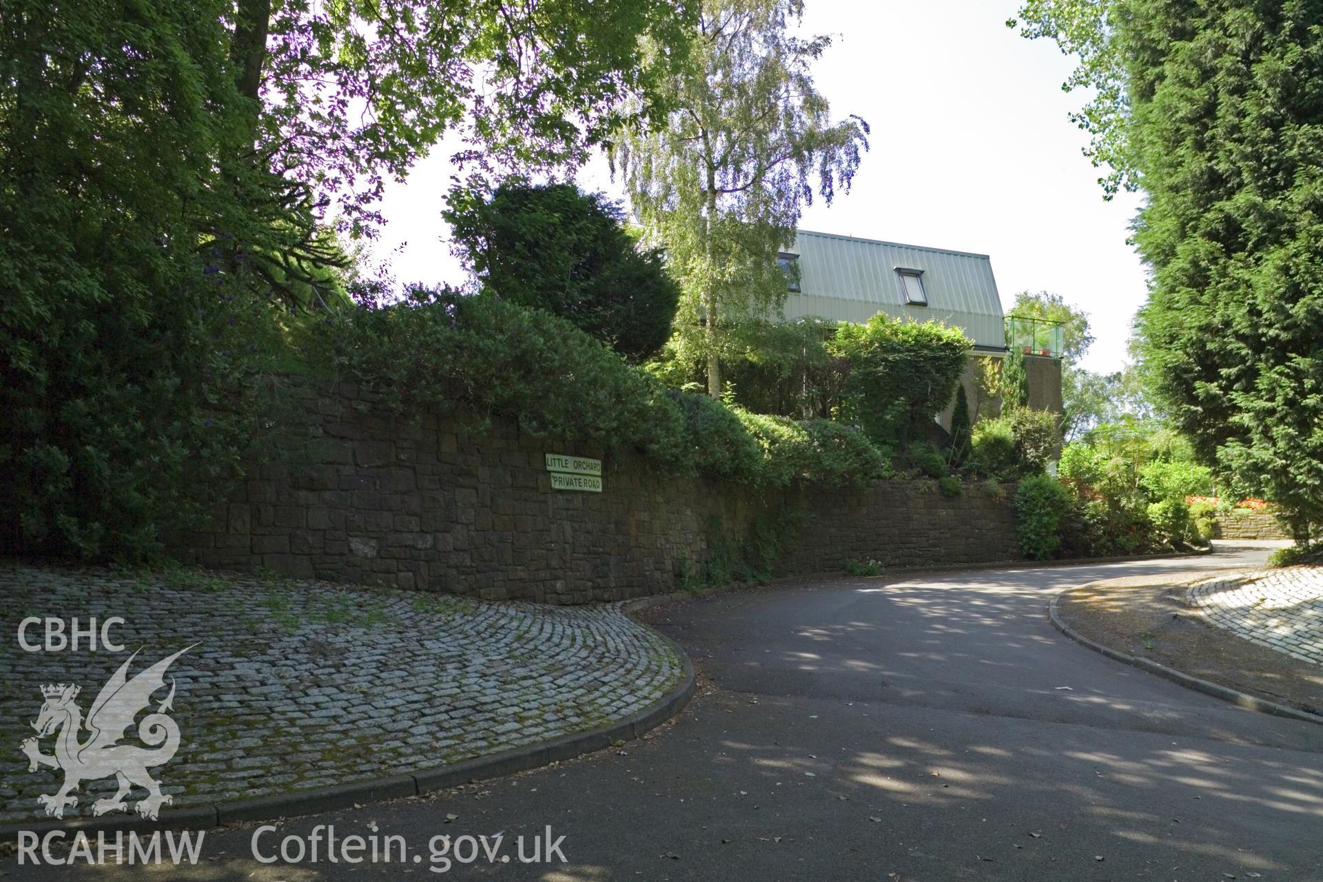 Landscaped entry to estate.