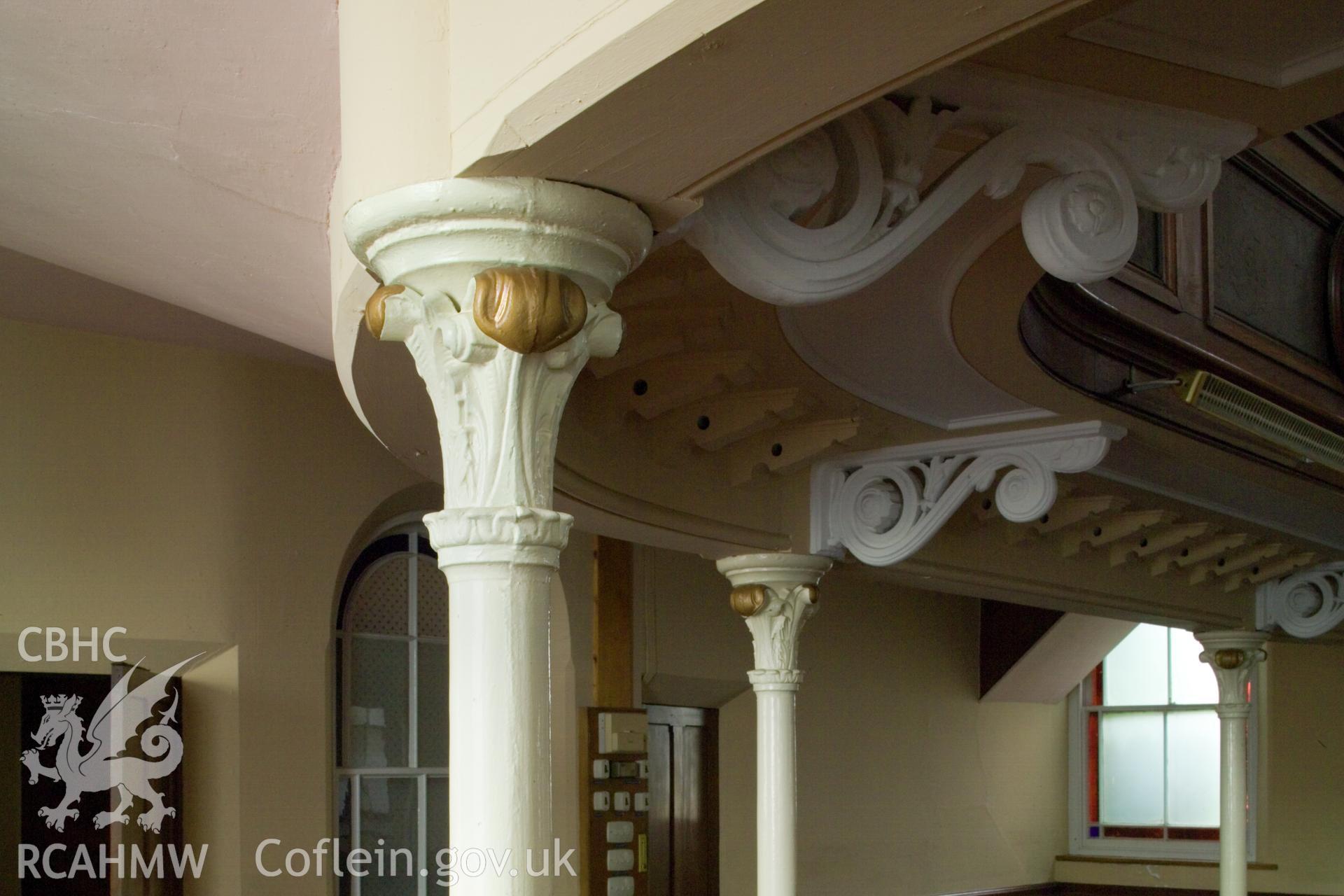 Detail of cast iron capital.