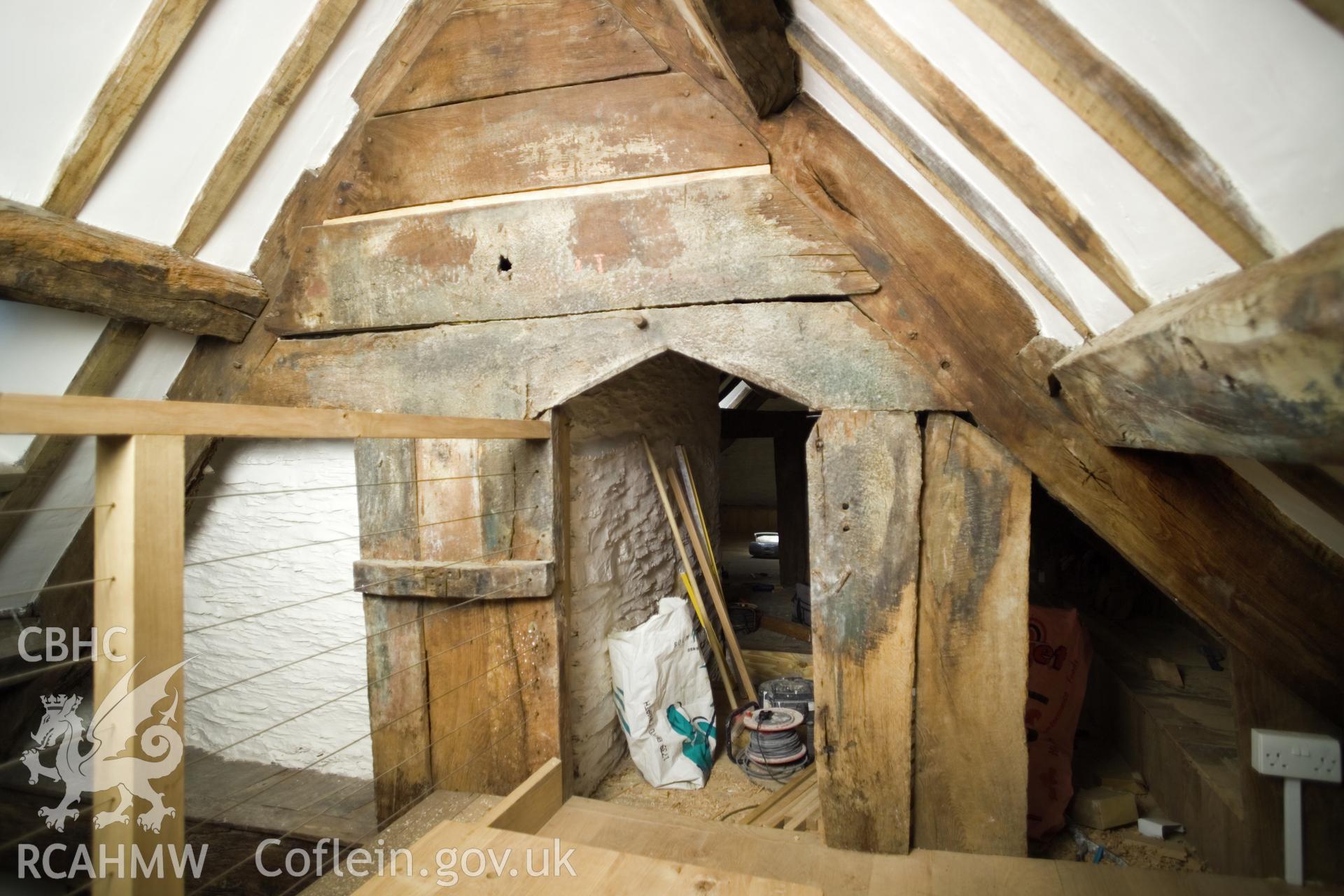 Front range, entrance to attic. (Room A1 on architect's plans).