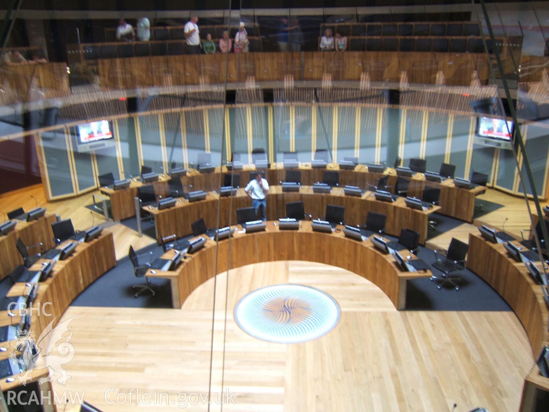 Debating chamber from Public Gallery looking south-west.
