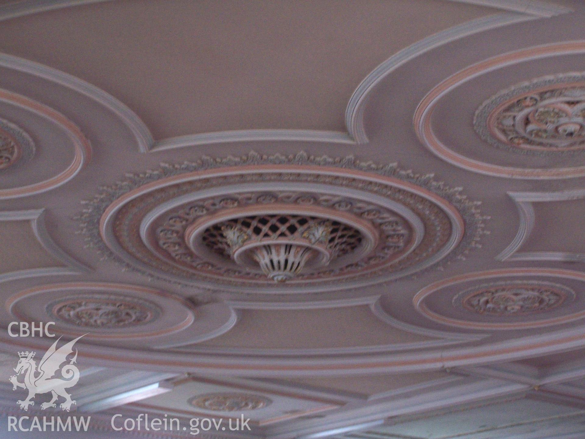 Chapel: Interior - ceiling plasterwork.