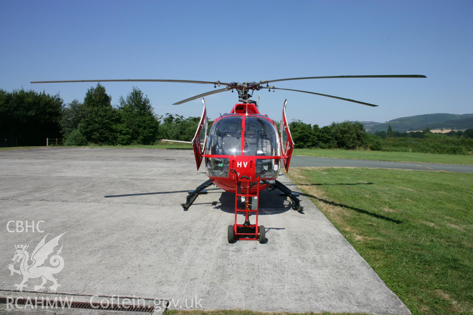 Wales Air Ambulance at Montgomeryshire Mid Wales Airport