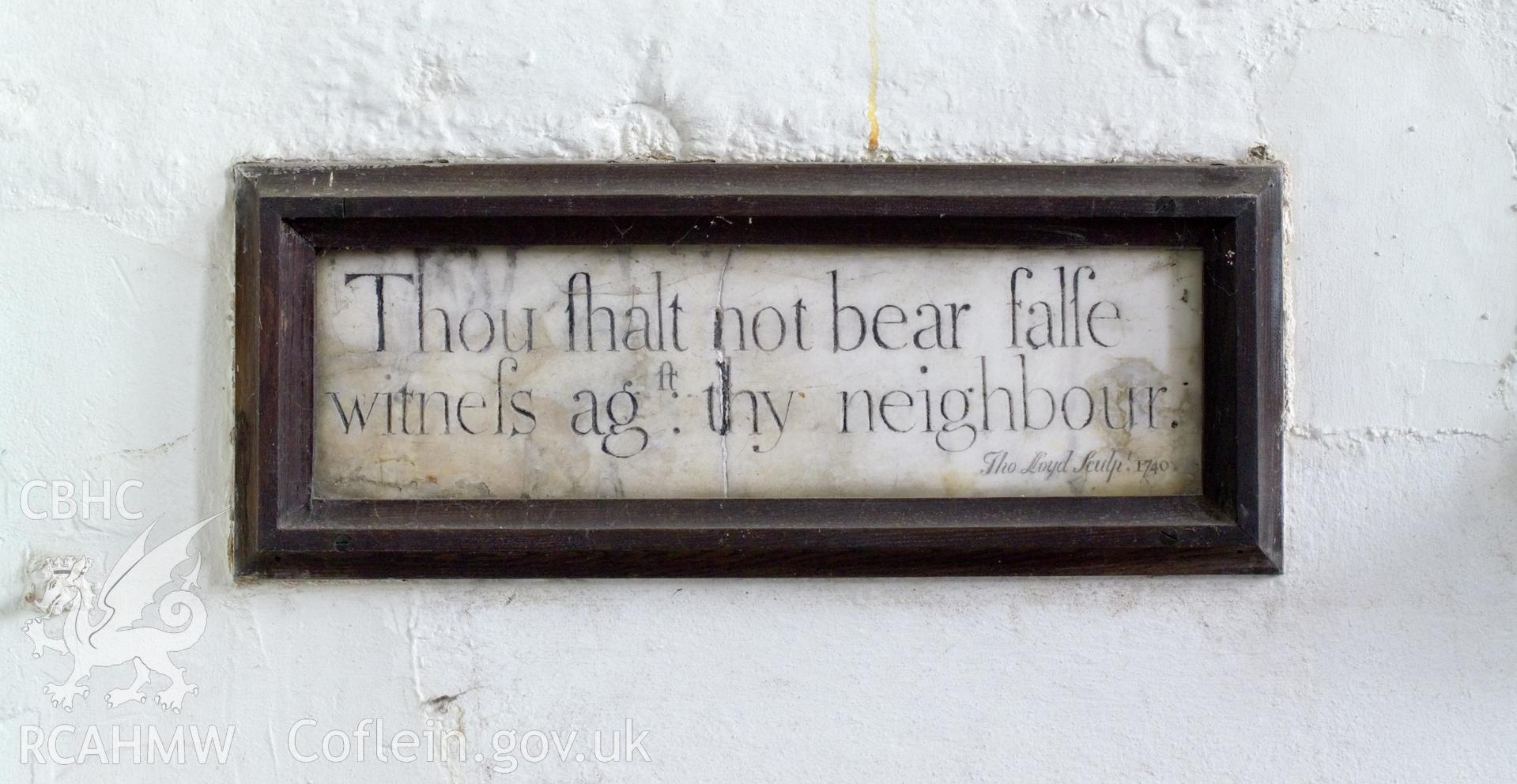 C18 stone inscription.