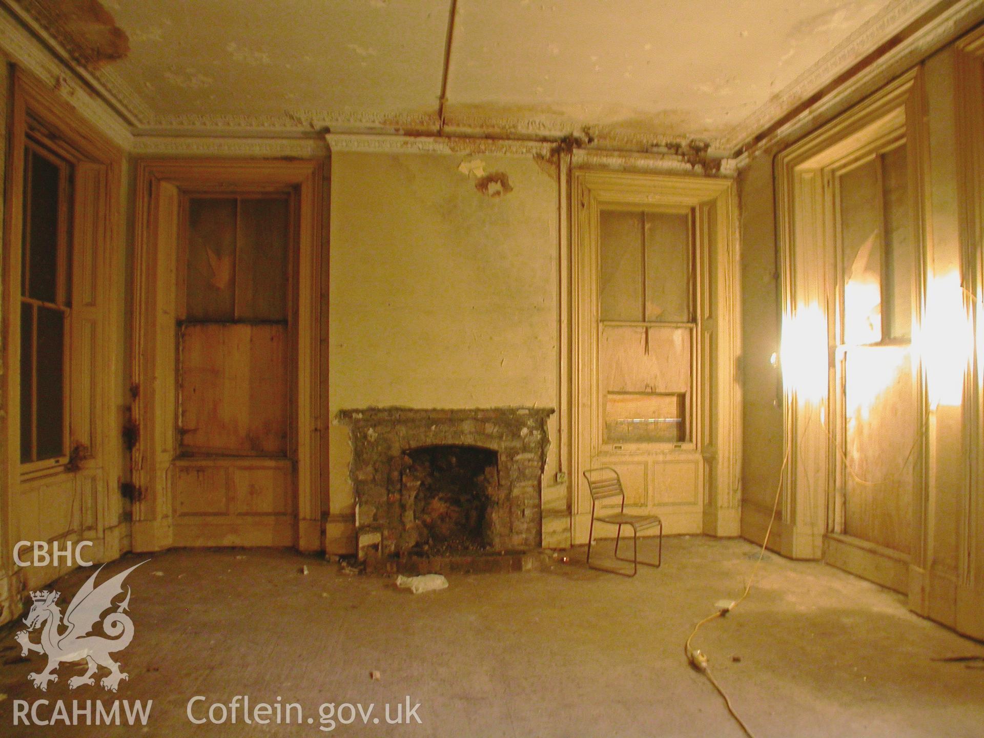 Ground floor, rear right reception room looking north.