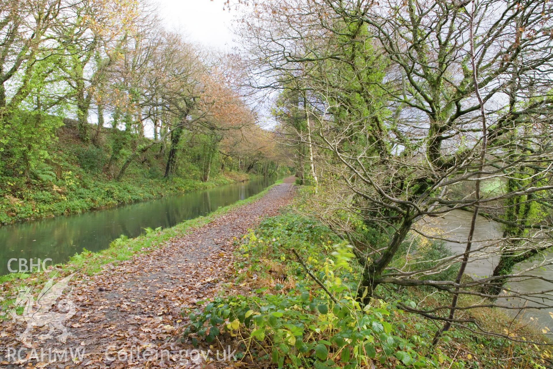 Canal above river, looking northeast.