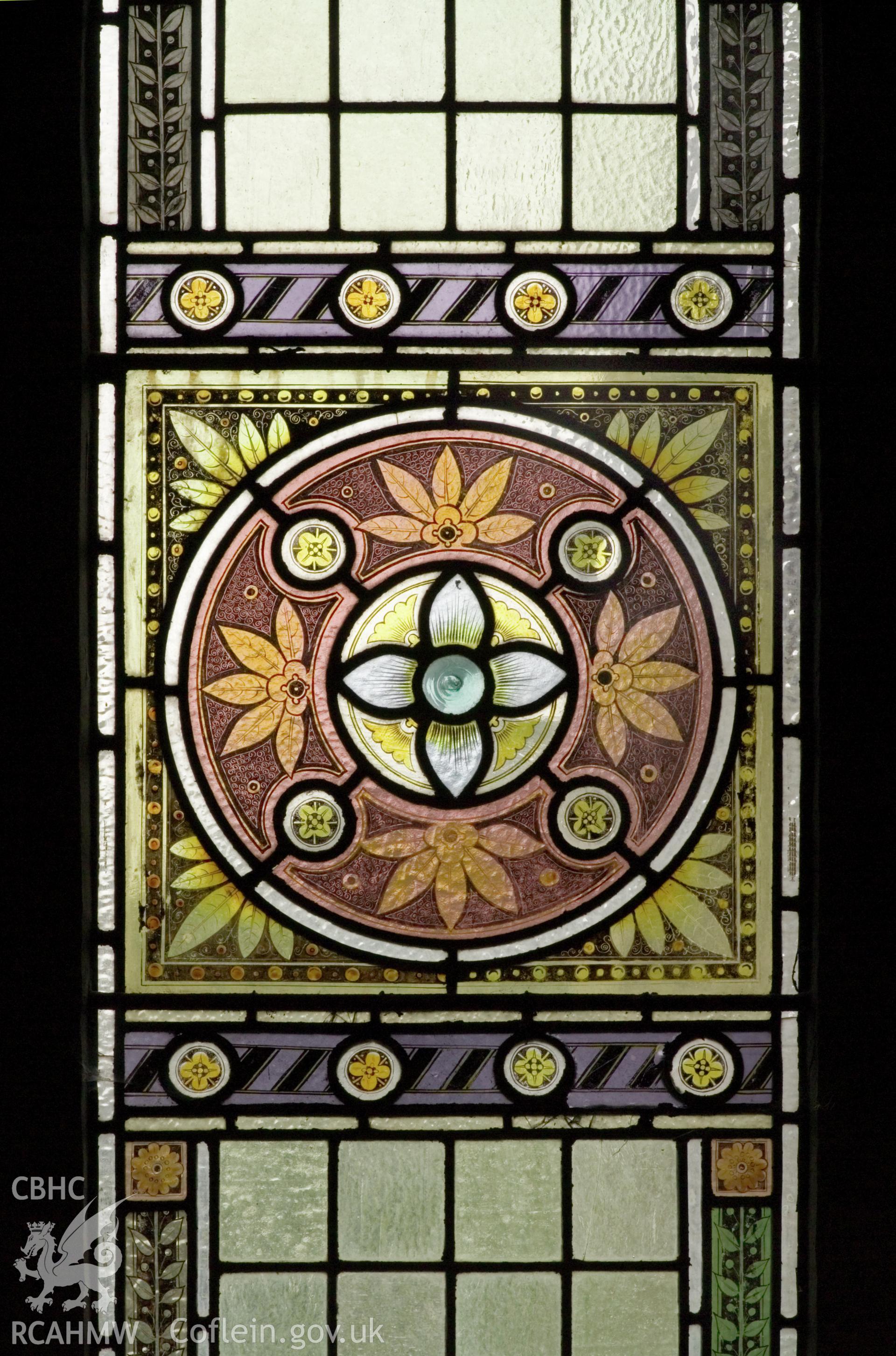 Detail of stained glass.