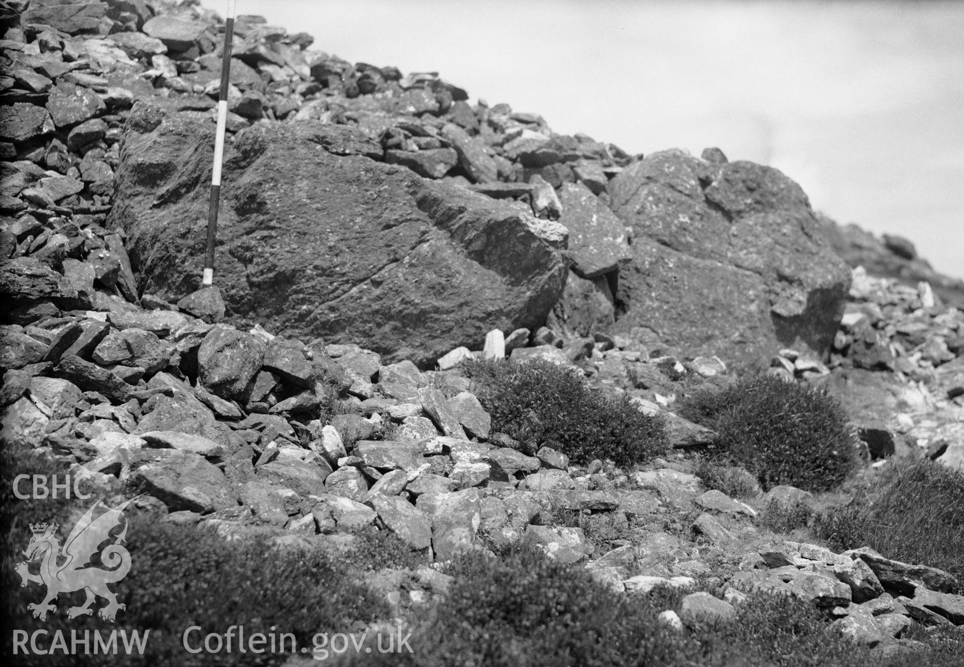 View of excavation (no.2  Gate)  at Conway  Mountain taken 17.10.1951.