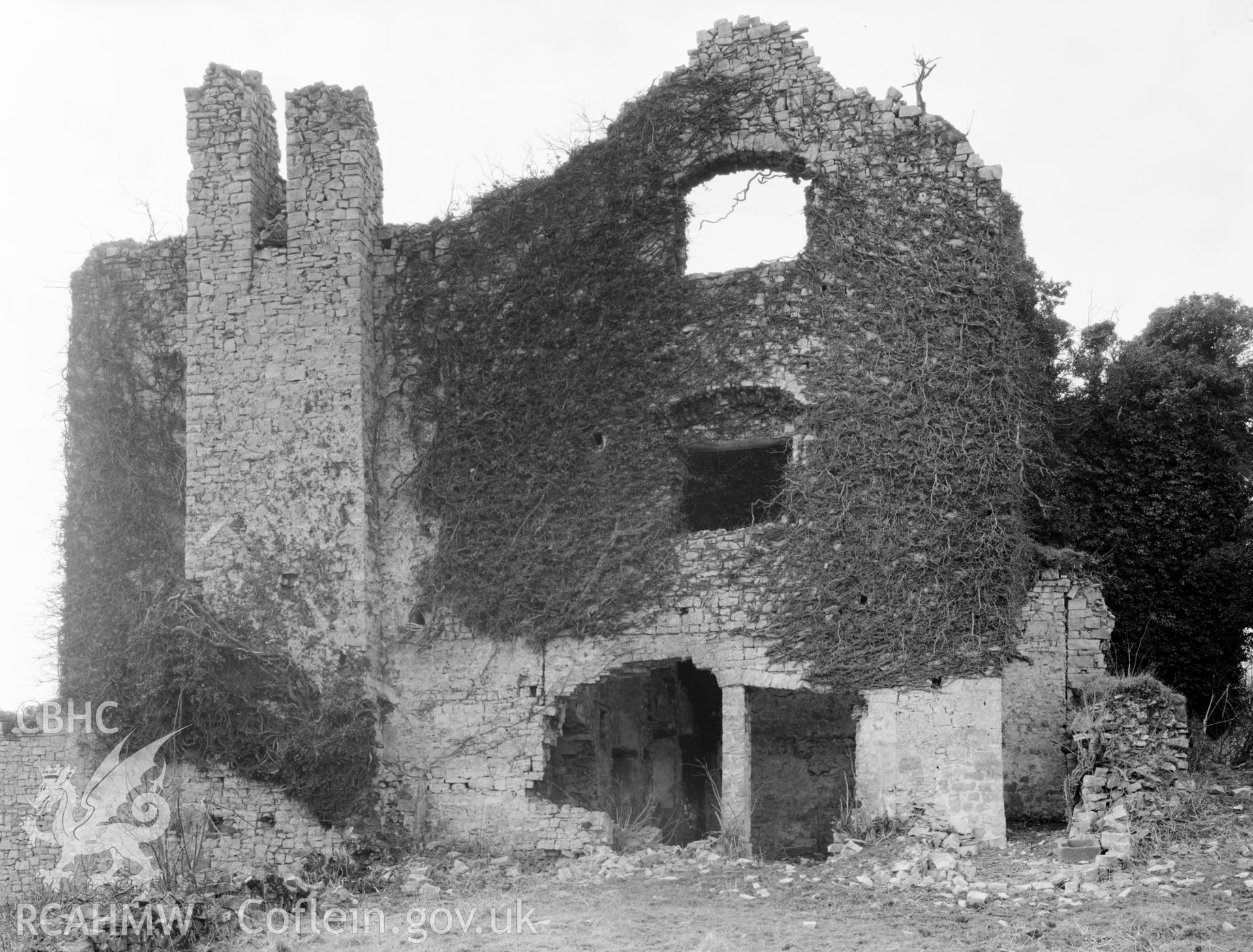 Exterior view of Llanwit Place (Old Plas), Llantwit Major taken 25.03.65.