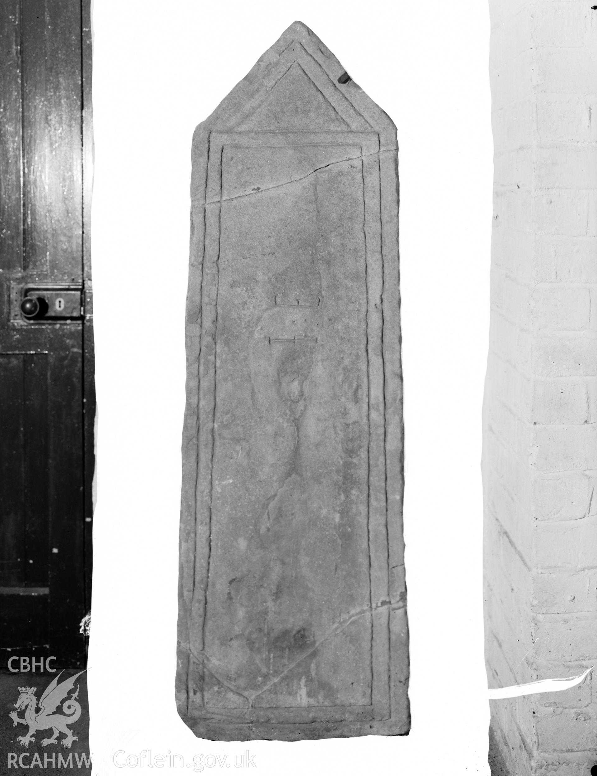 View of inscribed slabs at Margam Abbey, Port Talbot,  taken 18.11.65 .