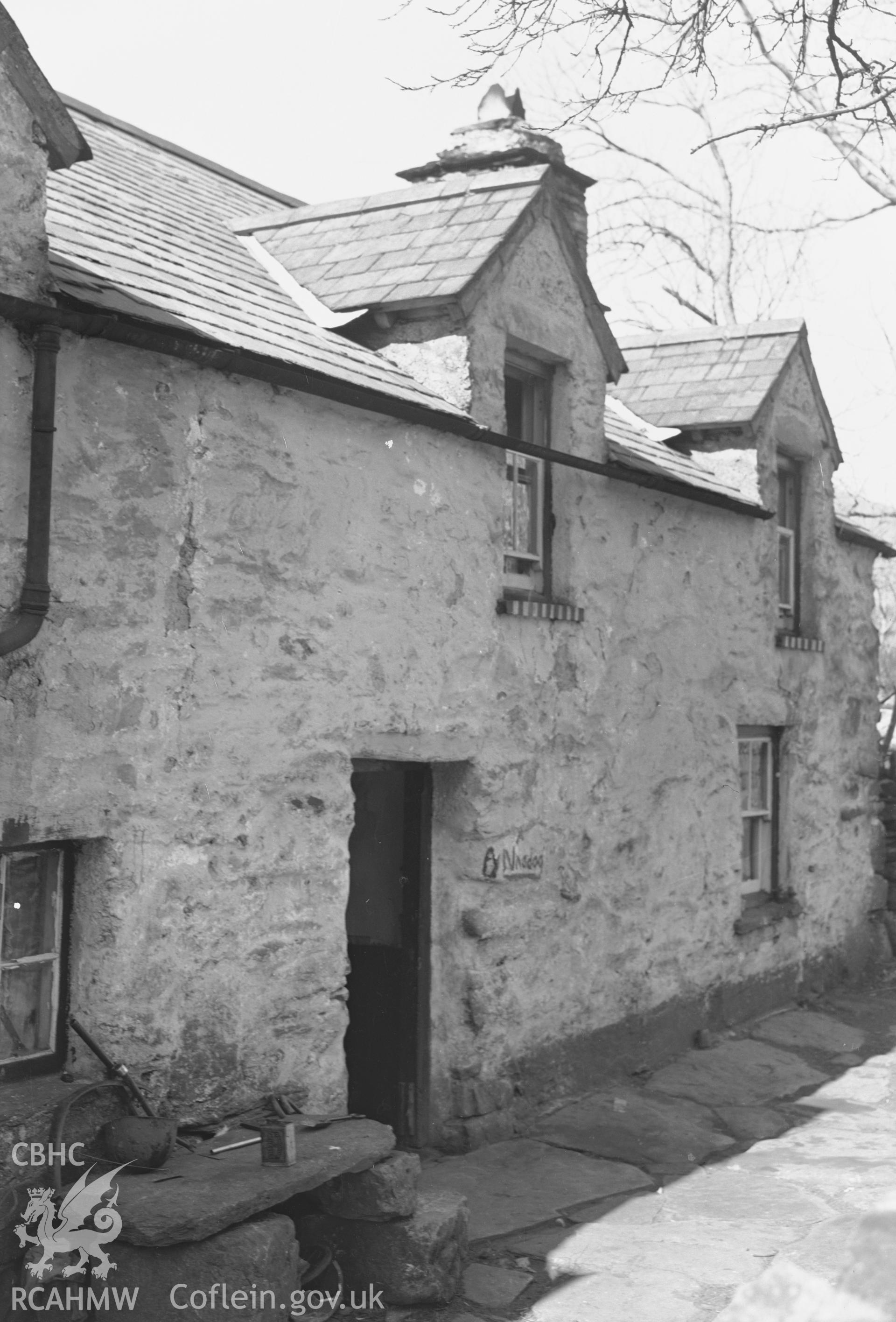 View of Cwm-Fynhadog Isaf, Dolwyddelan taken 26.04.1951.
