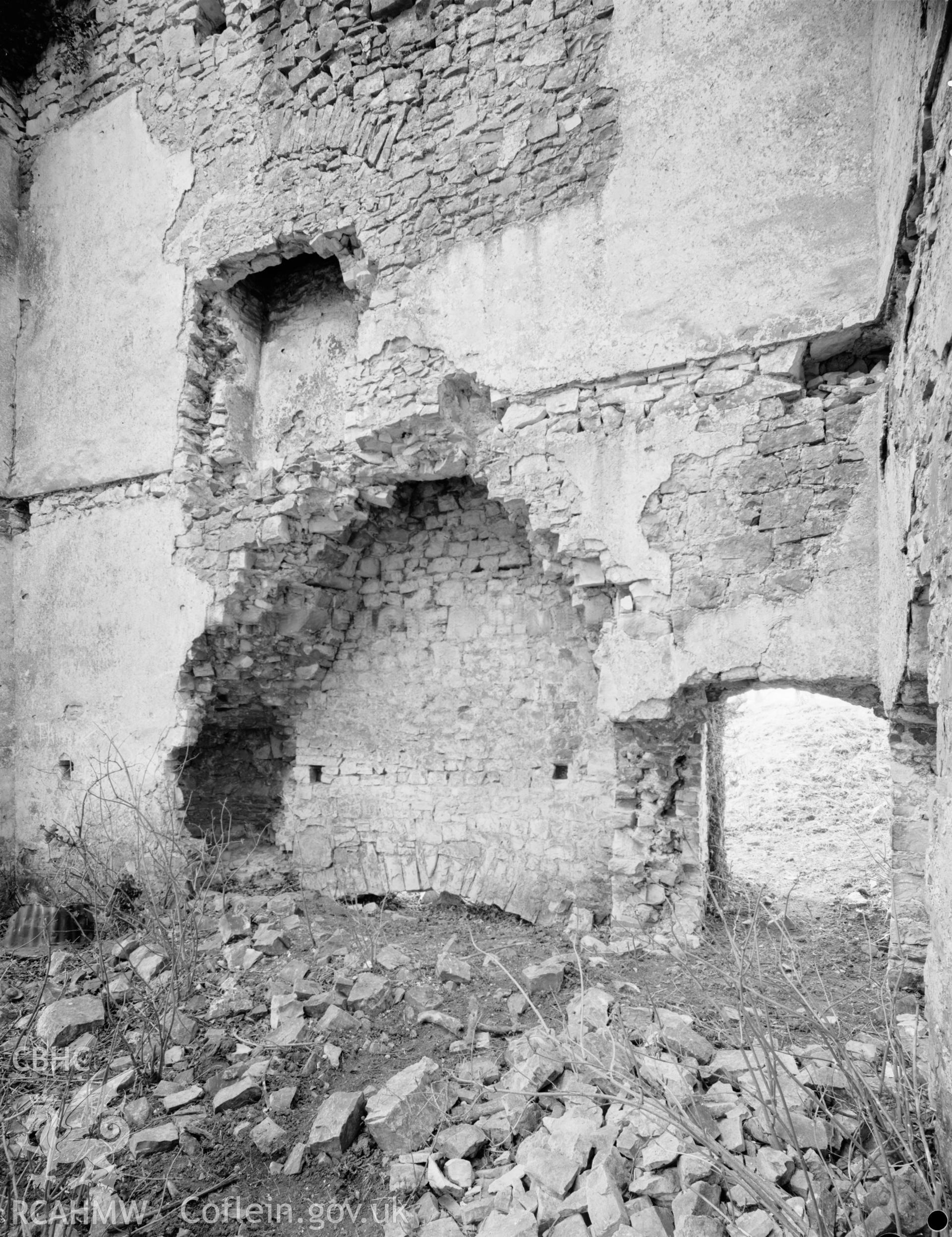 Interior view of Llanwit Place (Old Plas), Llantwit Major taken 25.03.65.