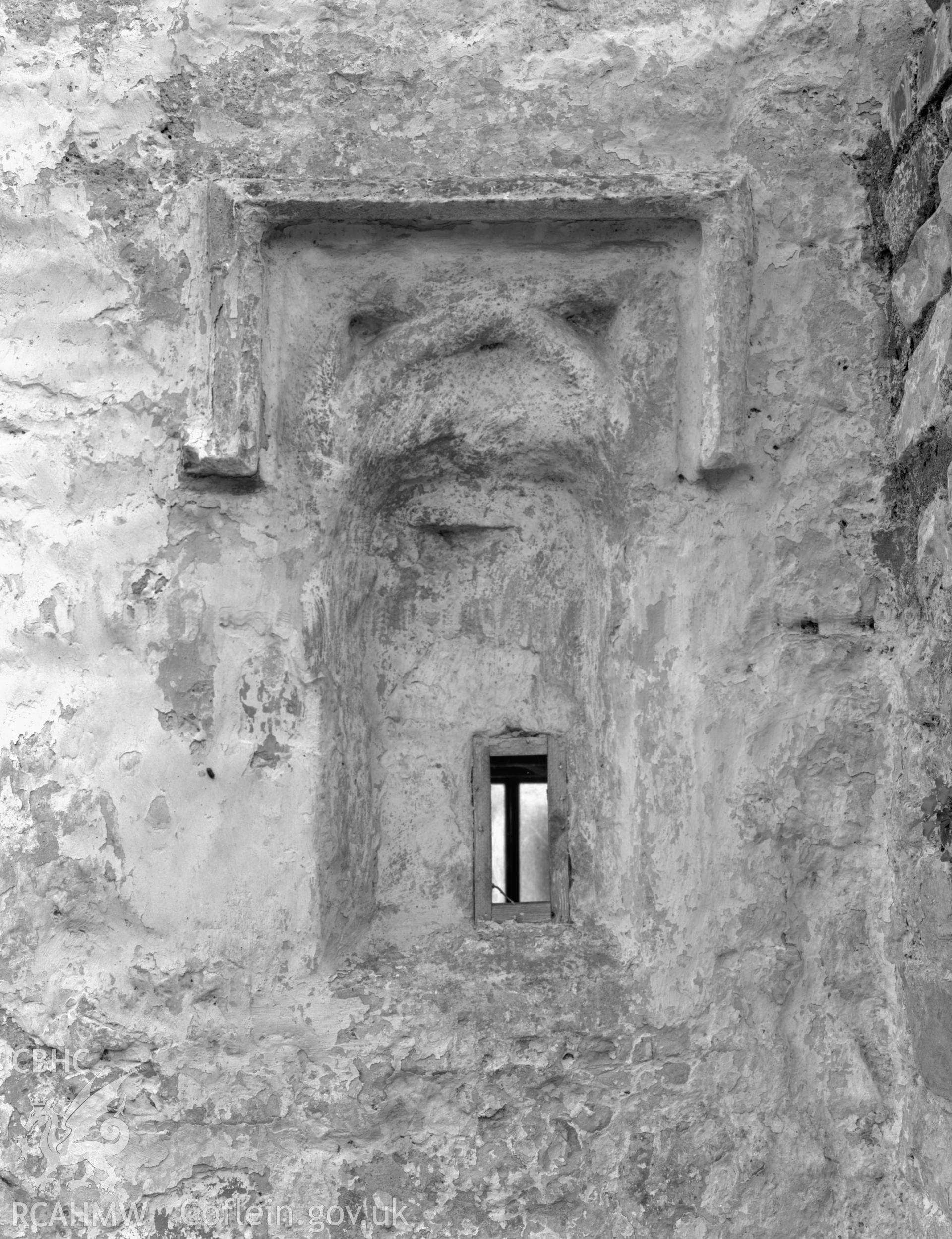 View of window at Castell Mynach, Pentyrch taken 23.06.65.