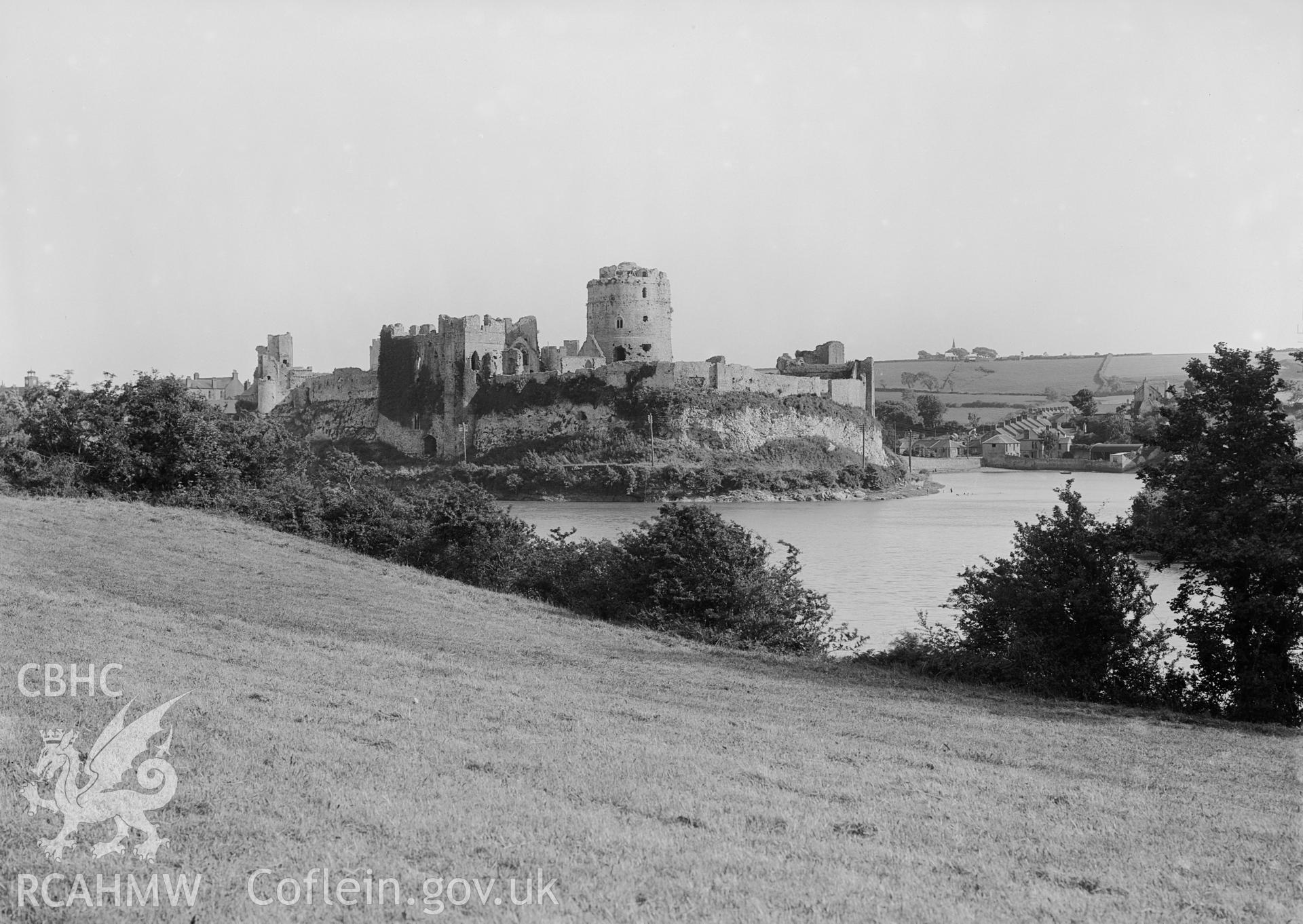 View of Pembroke Castle from the northwest.