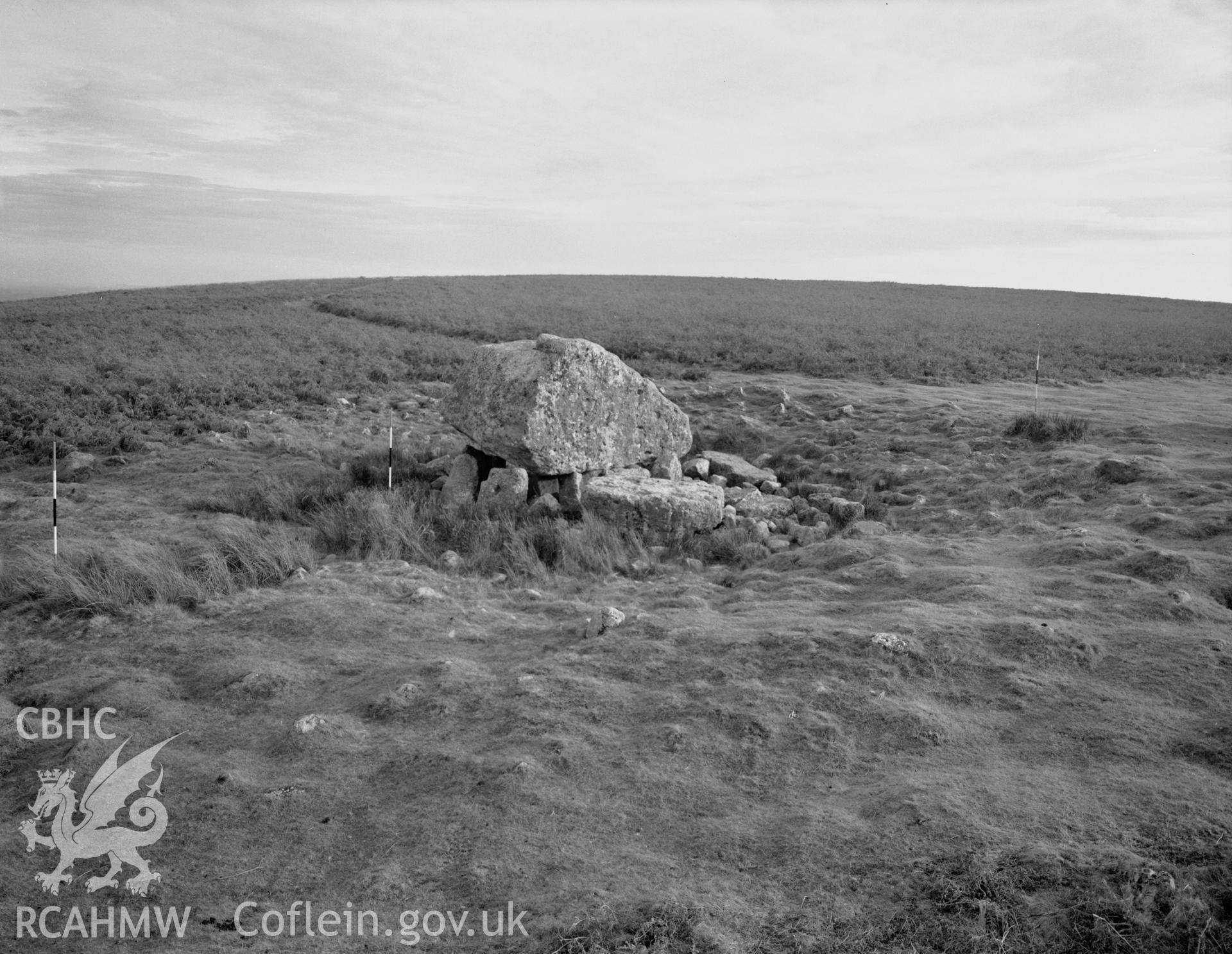 View of Arthur's Stone, Llanrhidian Lower, taken 12.05.1956.
