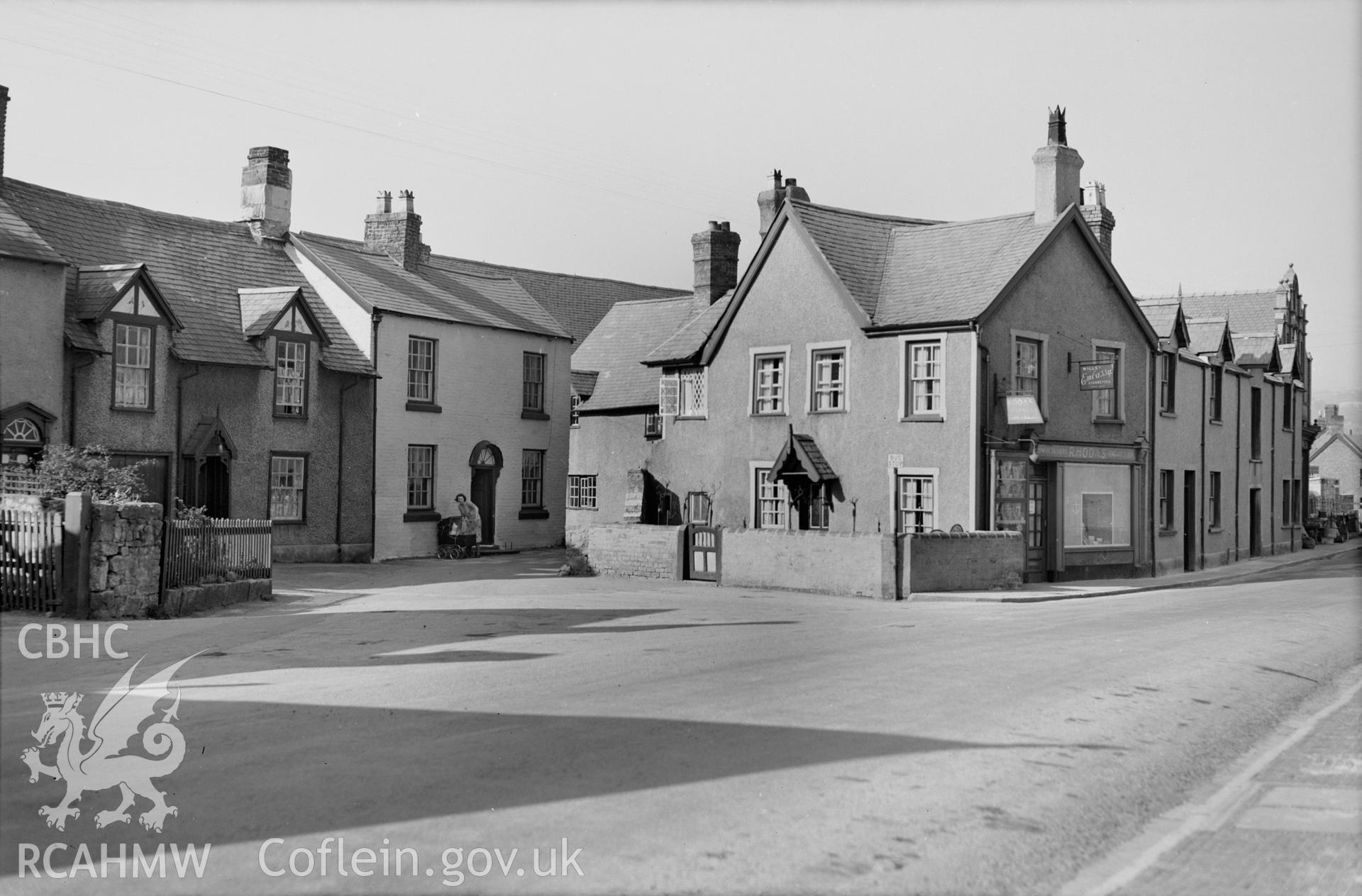 Black and white print of 65, Clwyd Street, Ruthin.