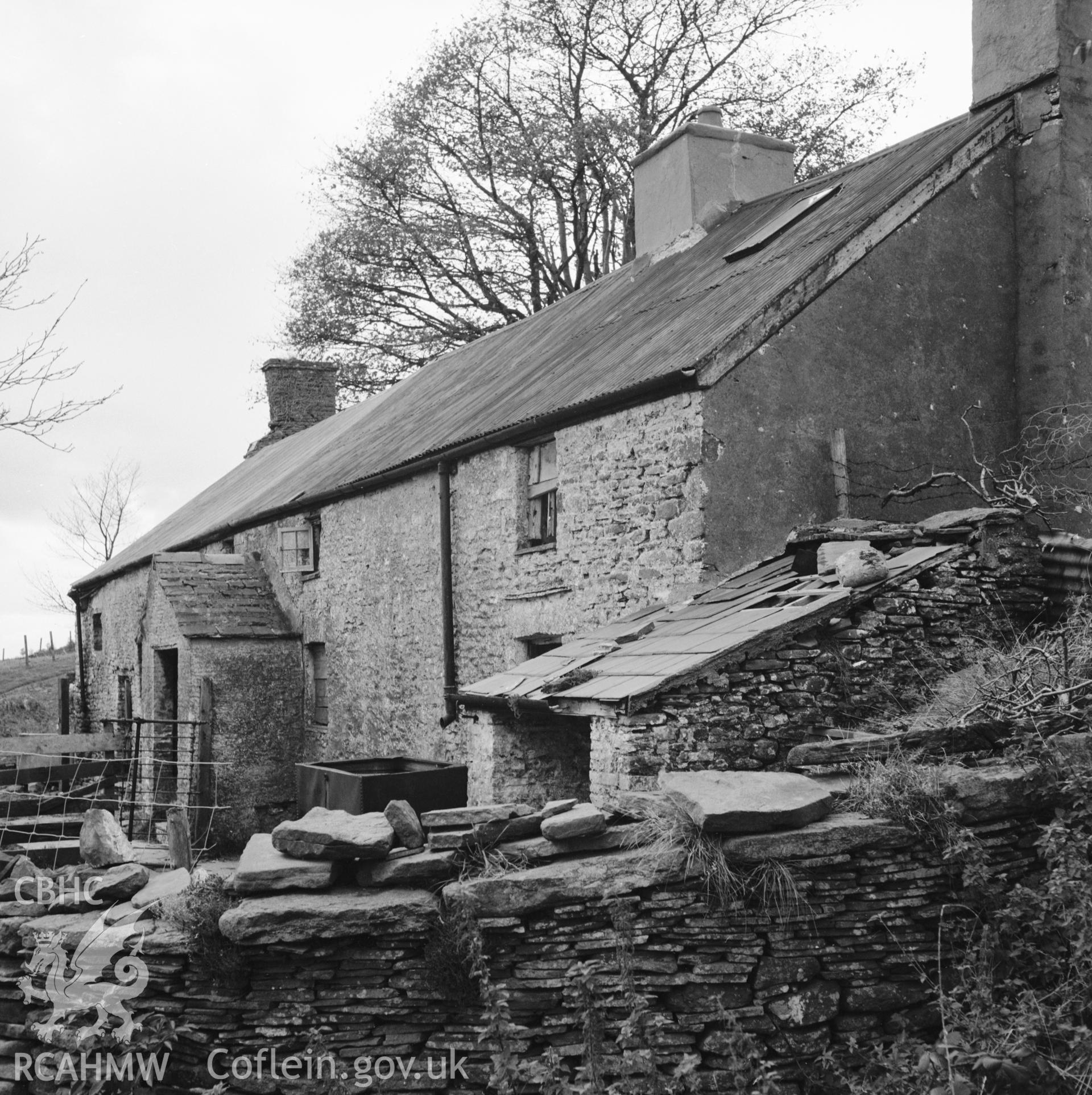 Tal y Fan Isaf, Llangeinor; one black and white photograph taken by Harry Brooksby, November 1965