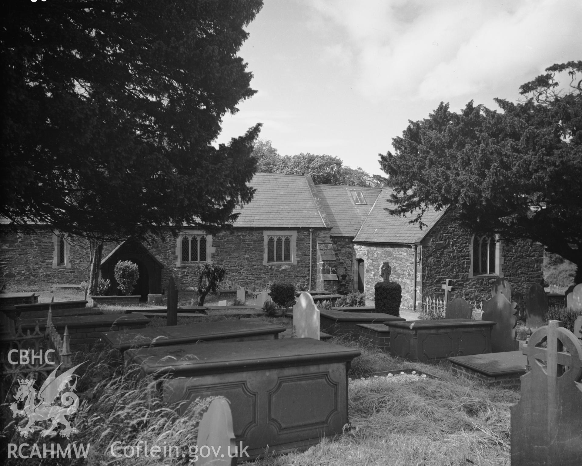 Exterior view of St Benedicts Church, Gyffin taken 30.09.48.