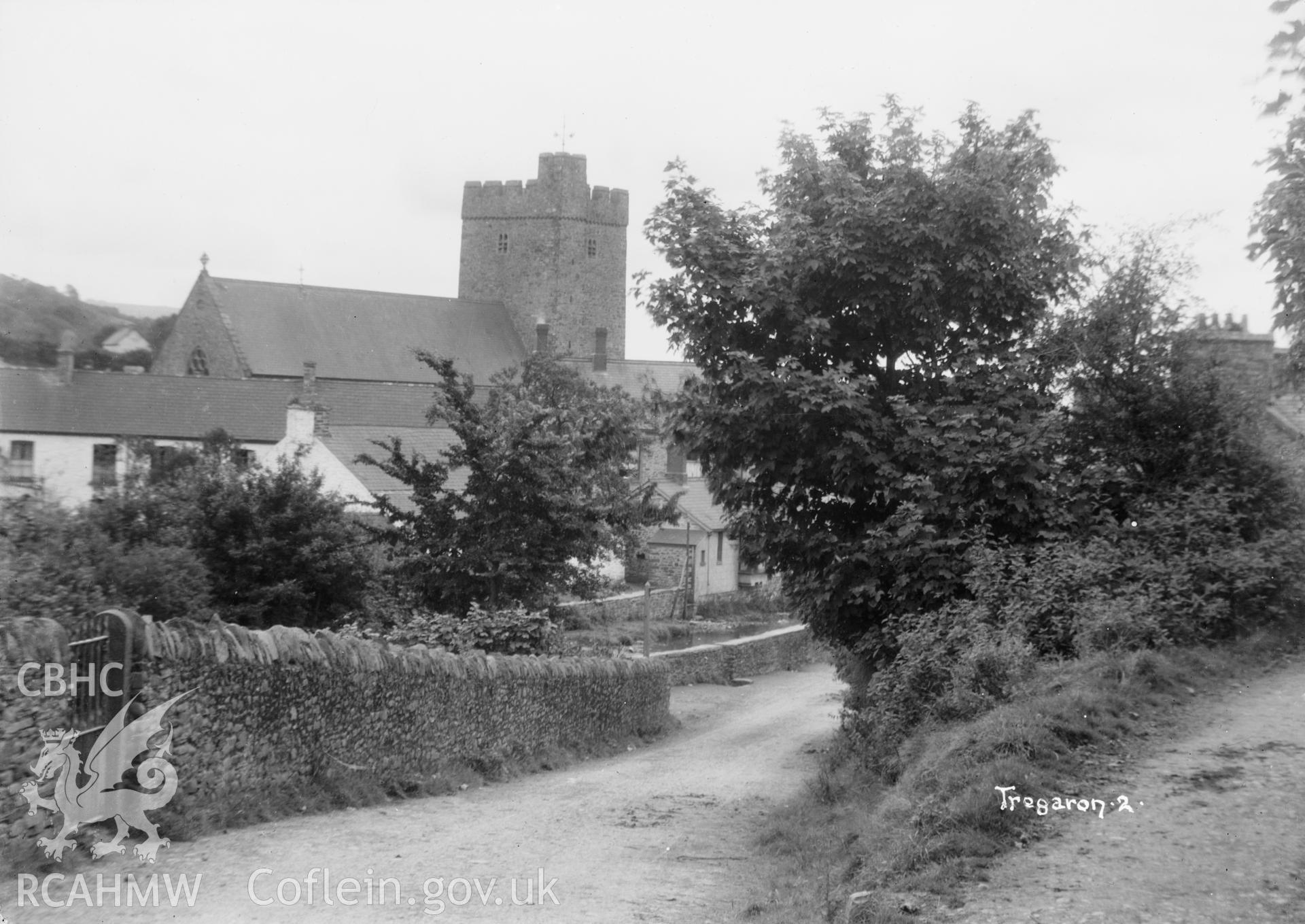 View of Tregaron Church taken by W A Call circa 1920.