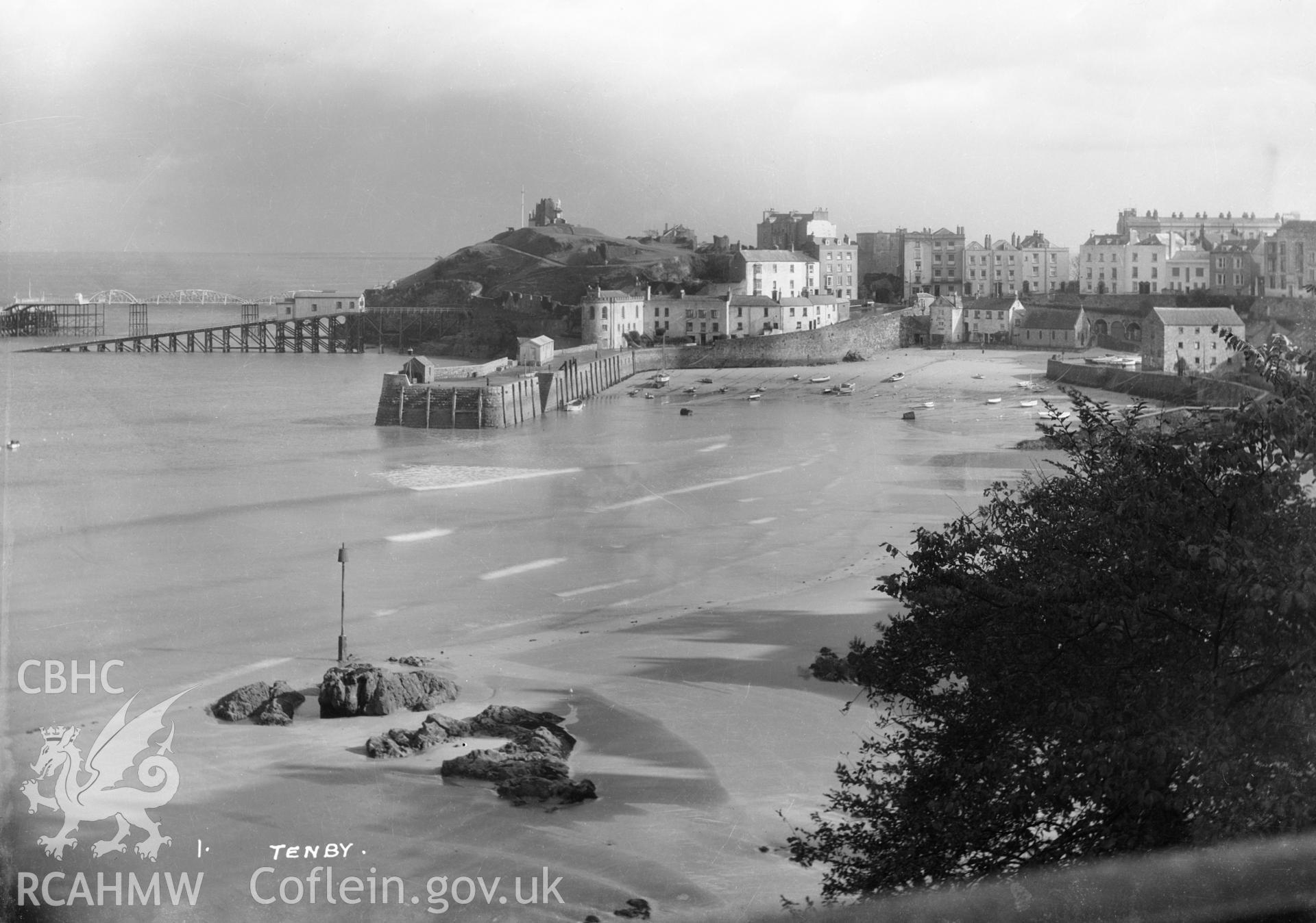 View of Tenby, Pembs. taken by W A Call 1931.