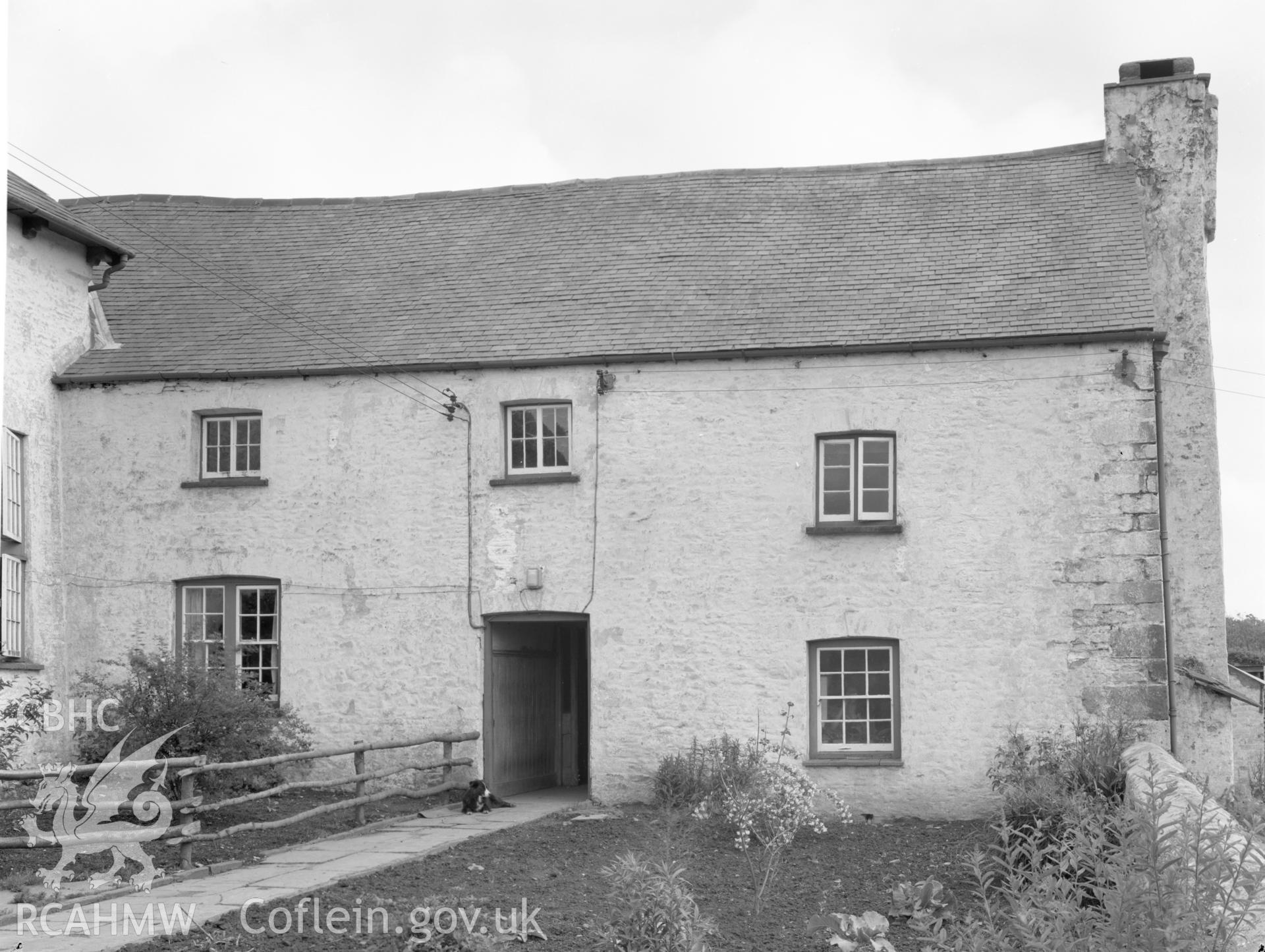 Exterior front view of Castell Mynach, Pentyrch taken 23.06.65.