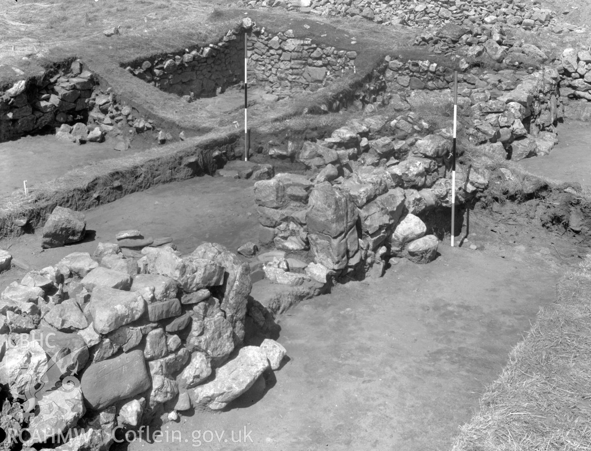 View of the excavation at Burry Holmes site D cut C2 & D2 taken 10.08.65.