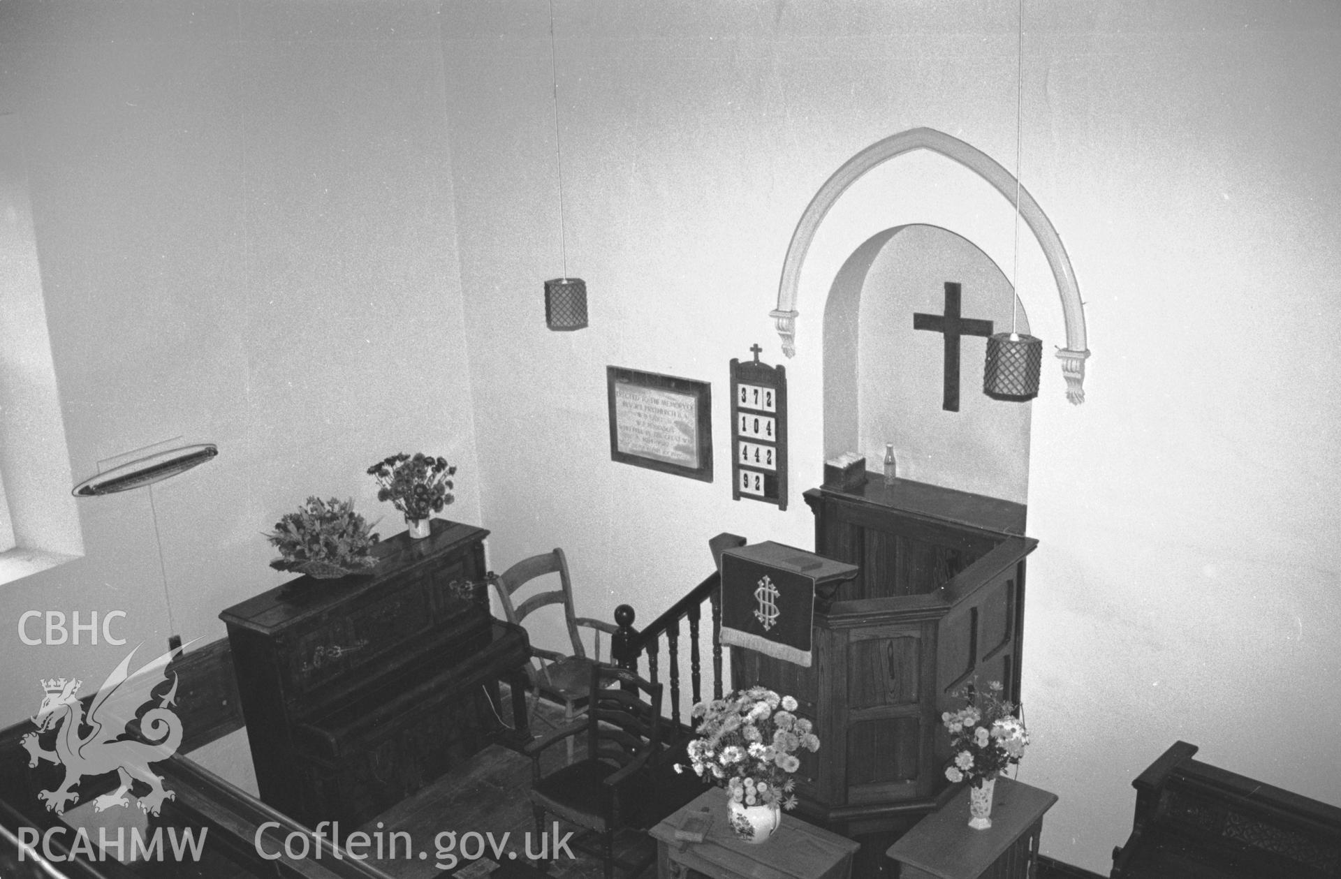 Interior view from Gallery looking W, NA/BR/95/50.