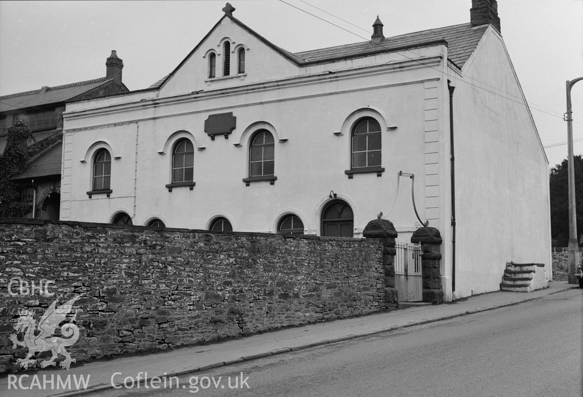 Black and white photo of Beulah Chapel taken by E.G. Holt, 1960.