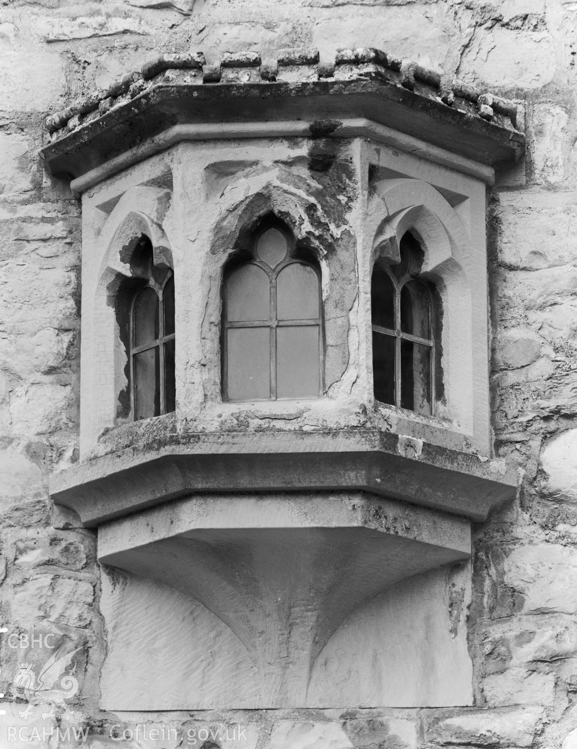 Ornate window .