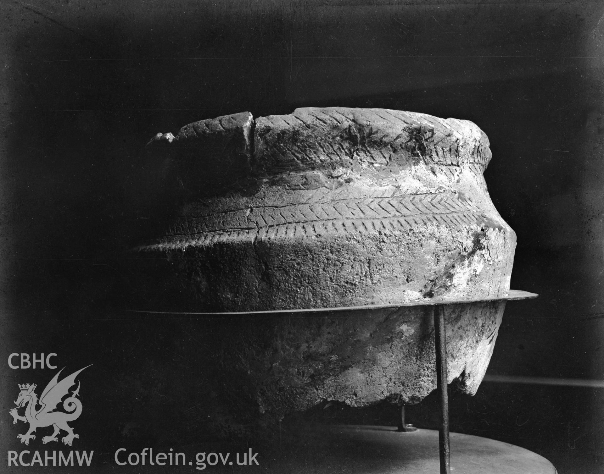 View of urn from Glynllifon, Llandwrog, taken 05.09.1953.