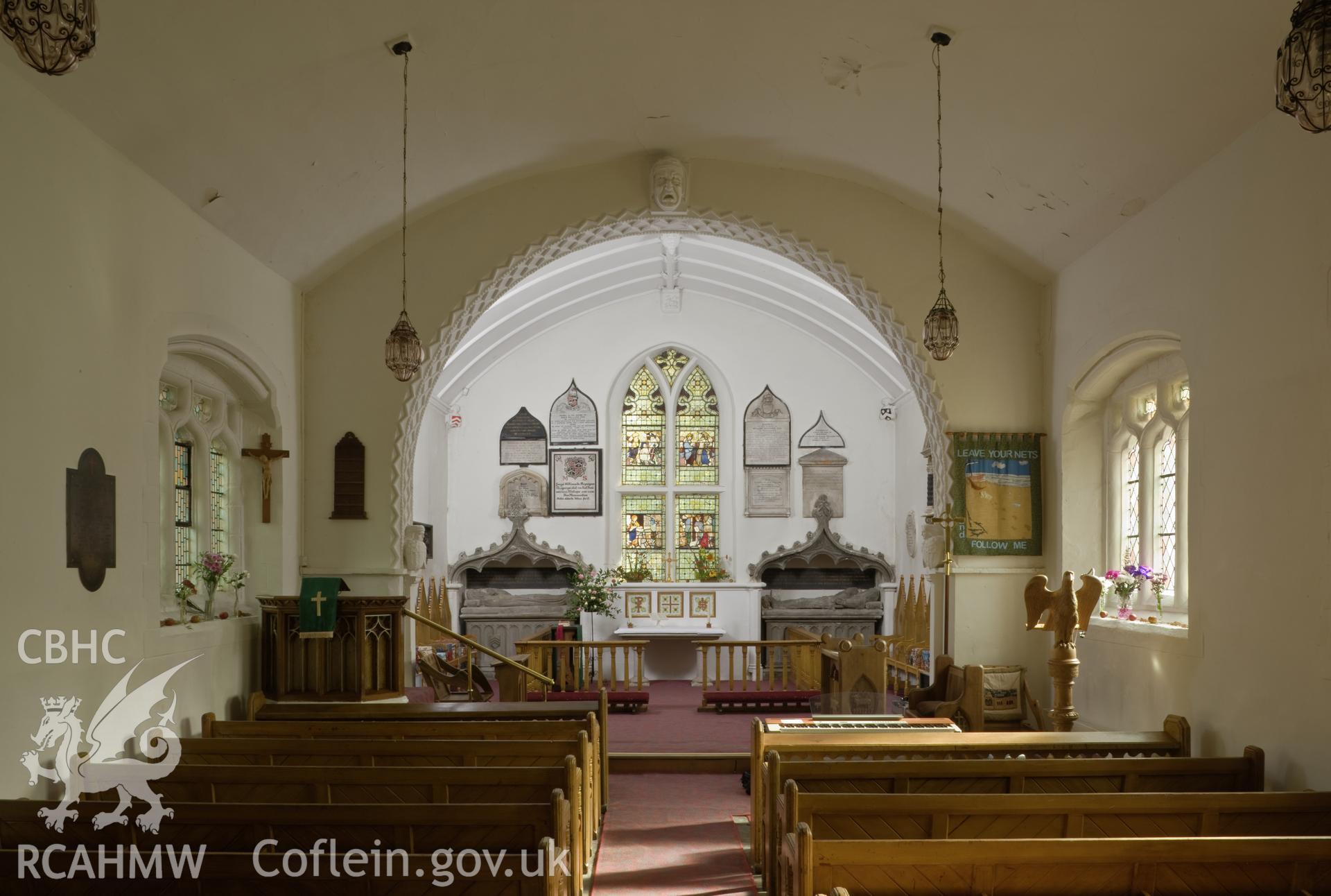 Interior from the west.