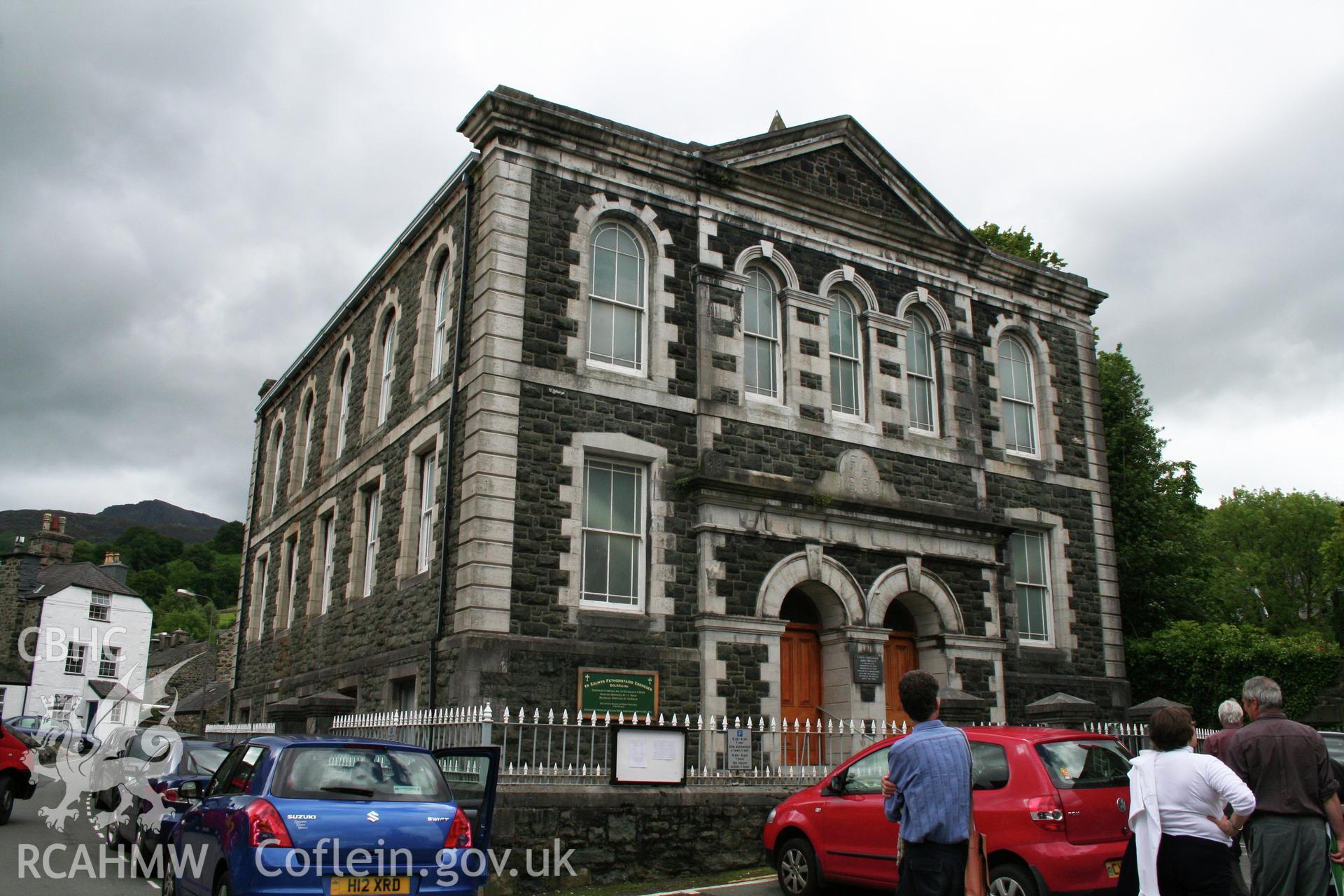 Colour digital photograph of Ebeneser Methodist Chapel, Meyrick Street and Skinners Square, by Sue Fielding 05/07/2008.