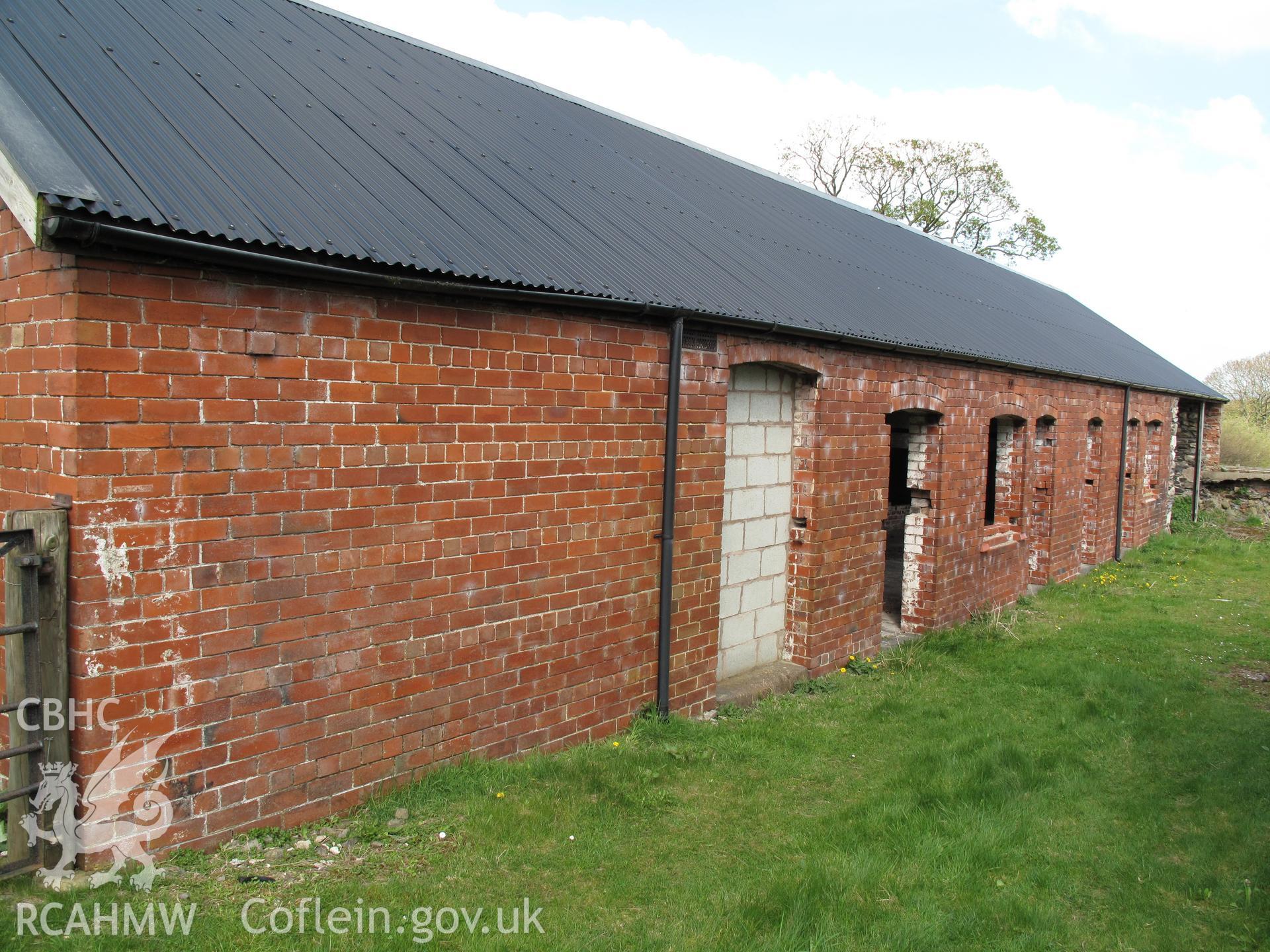 North range of outbuildings (nprn 408947) looking north east.