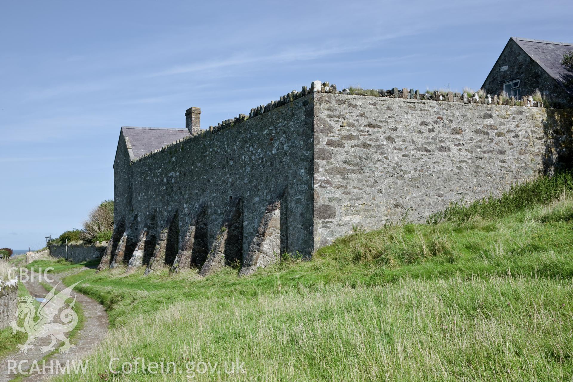 Exterior view from the south.